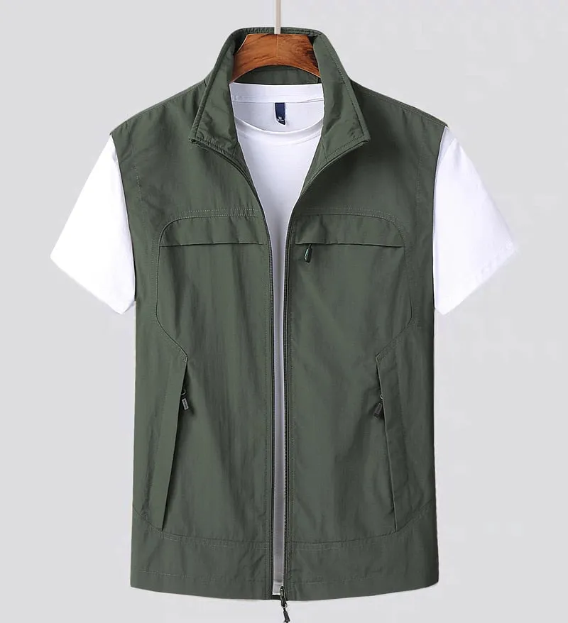 Casual Zip-up Vest with Pockets | Perfect for Everyday Wear