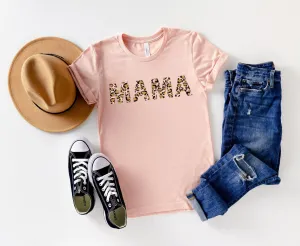 Cheetah Mama Shirt, Mama Shirts, Trendy Mom Shirts, Mother’s Day Gift, Gift for Mom