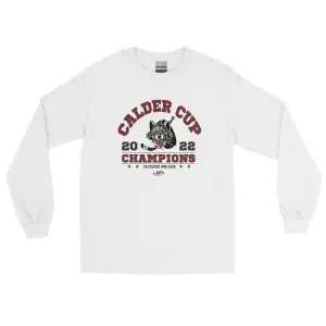 Chicago Wolves 2022 Calder Cup Champions Arch Adult Long Sleeve Shirt