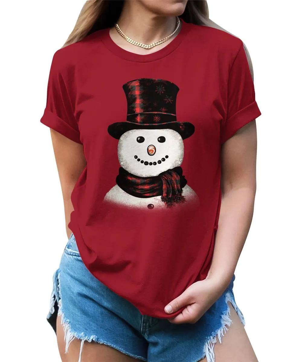 Christmas Shirts for Womennowman T-Shirt Winter Graphic Tees