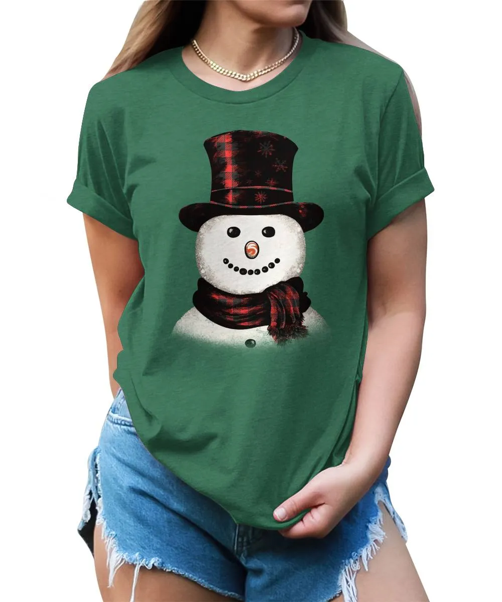 Christmas Shirts for Womennowman T-Shirt Winter Graphic Tees