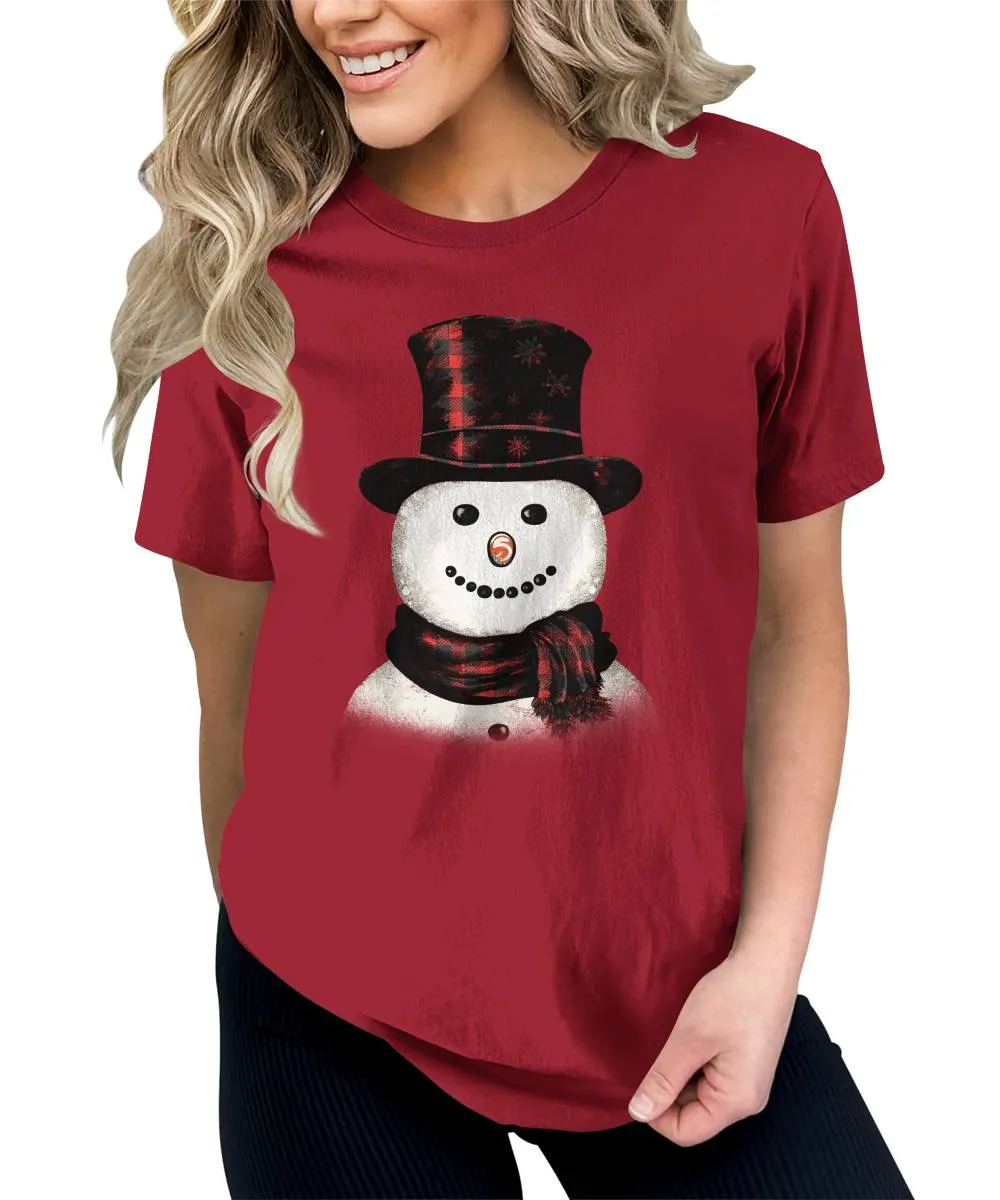 Christmas Shirts for Womennowman T-Shirt Winter Graphic Tees