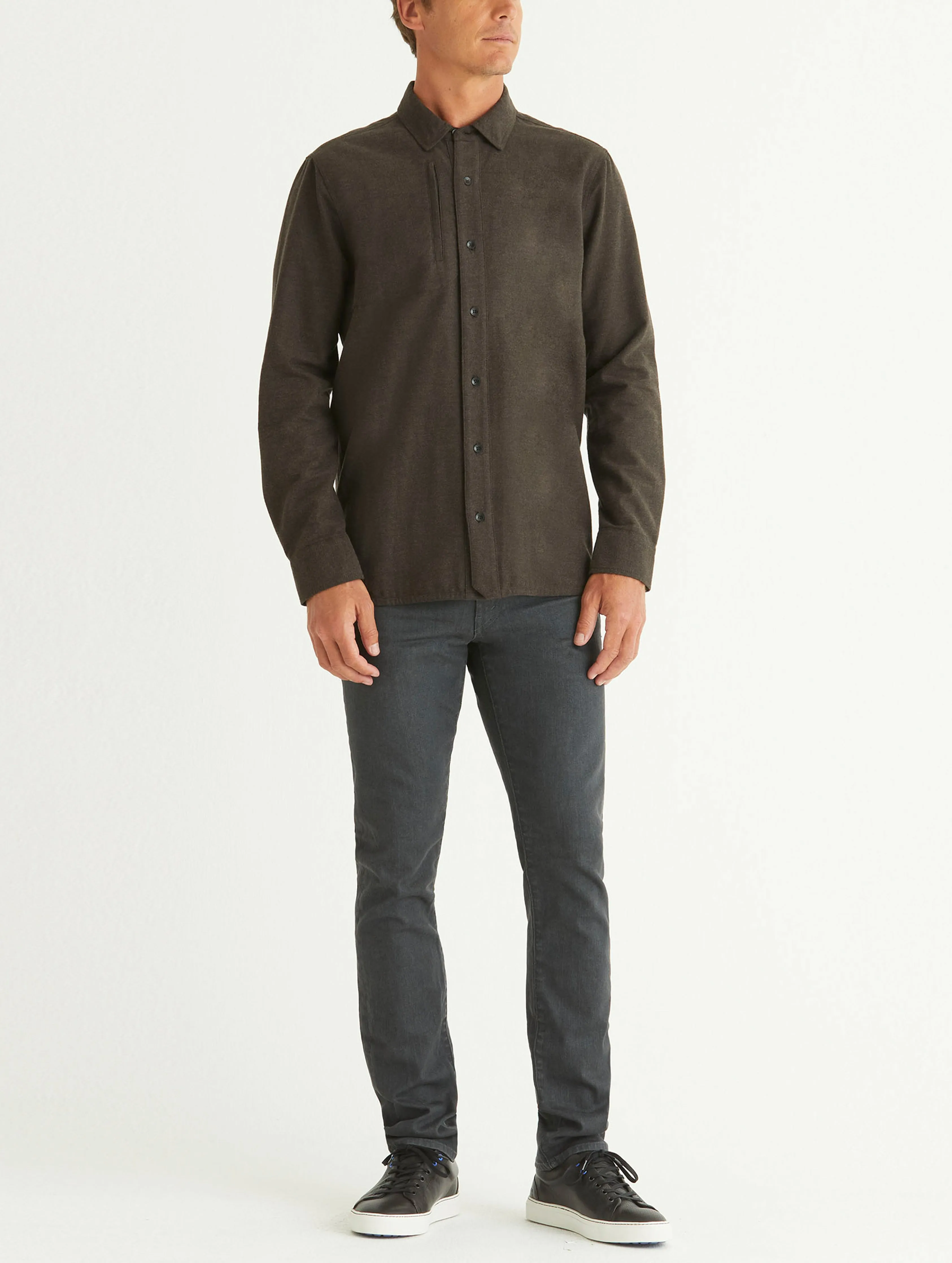 Collins Button-Down - Bison Brown
