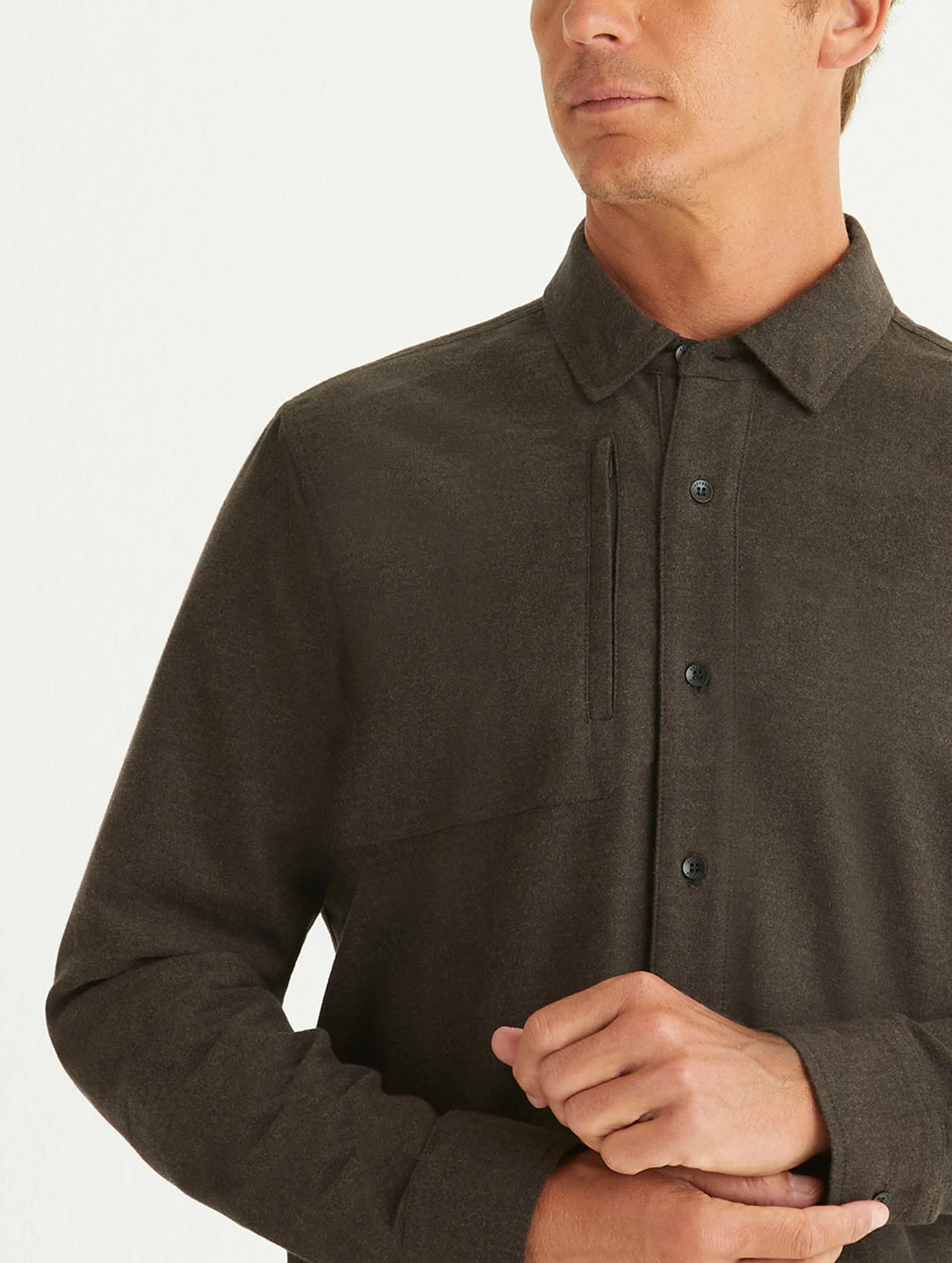 Collins Button-Down - Bison Brown