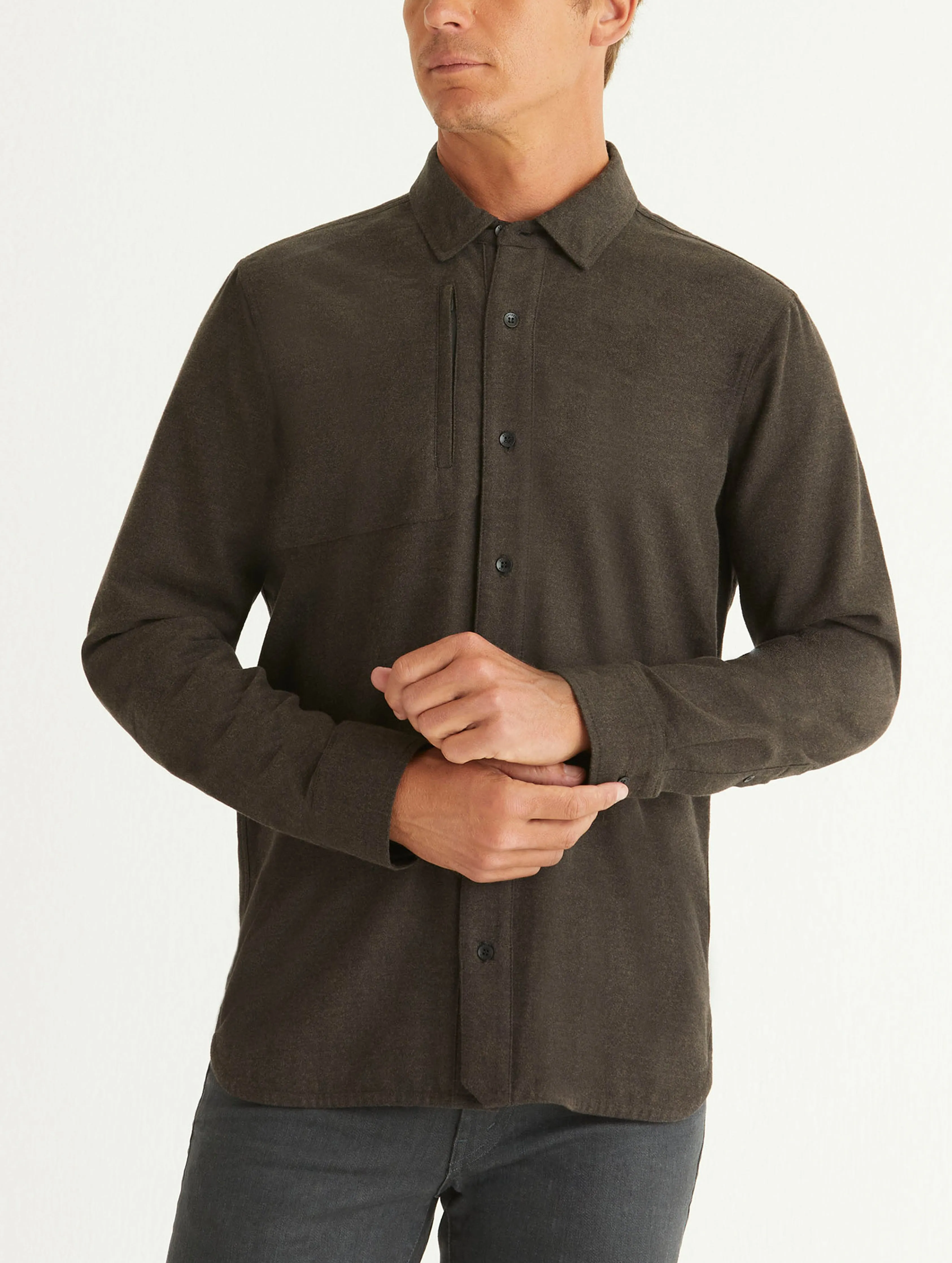 Collins Button-Down - Bison Brown