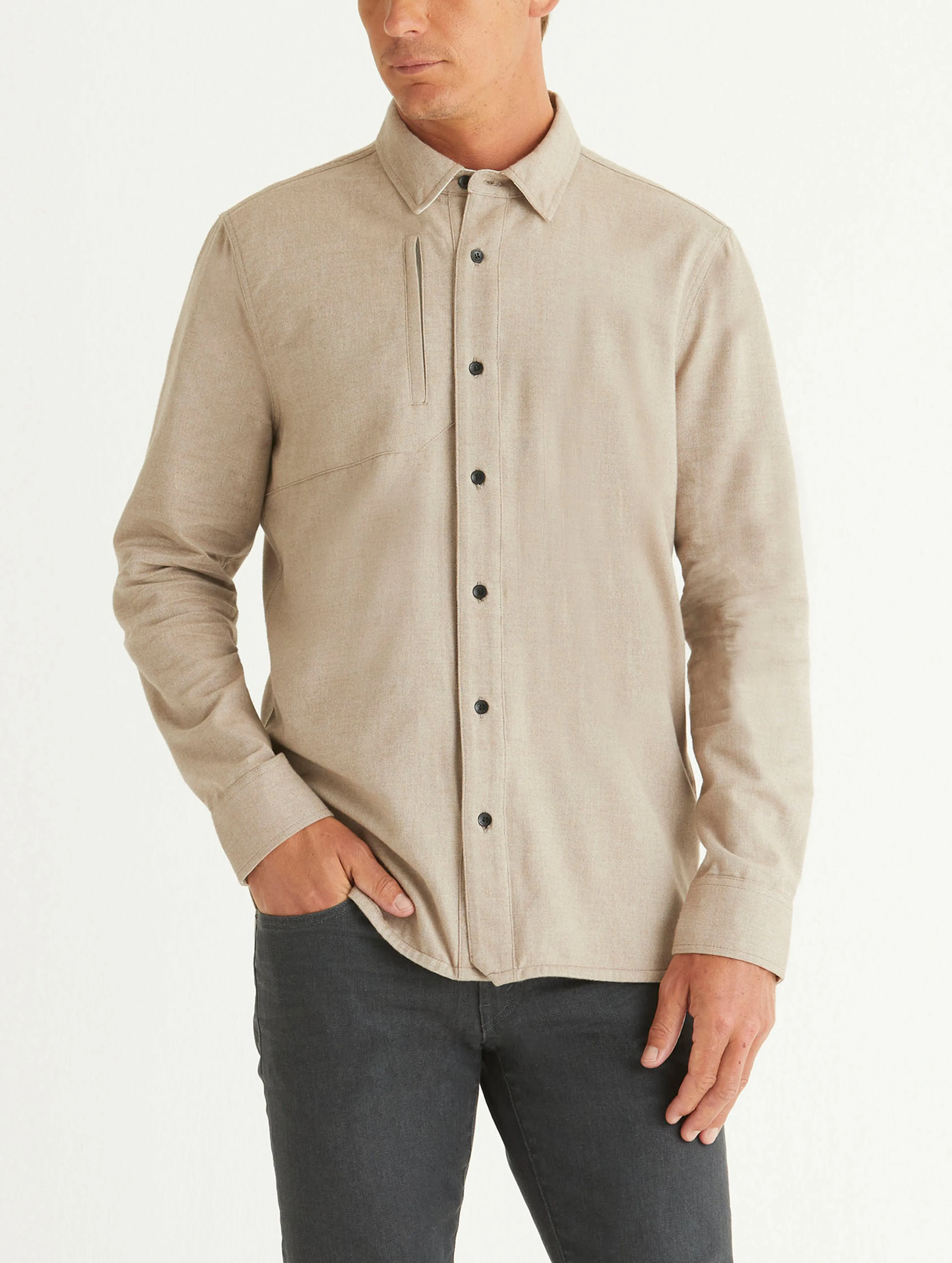 Collins Button-Down - Toast Brown