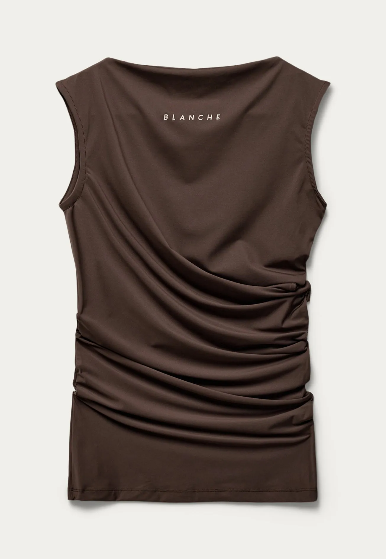 Comfy-BL Drape Top - Chocolate Martini