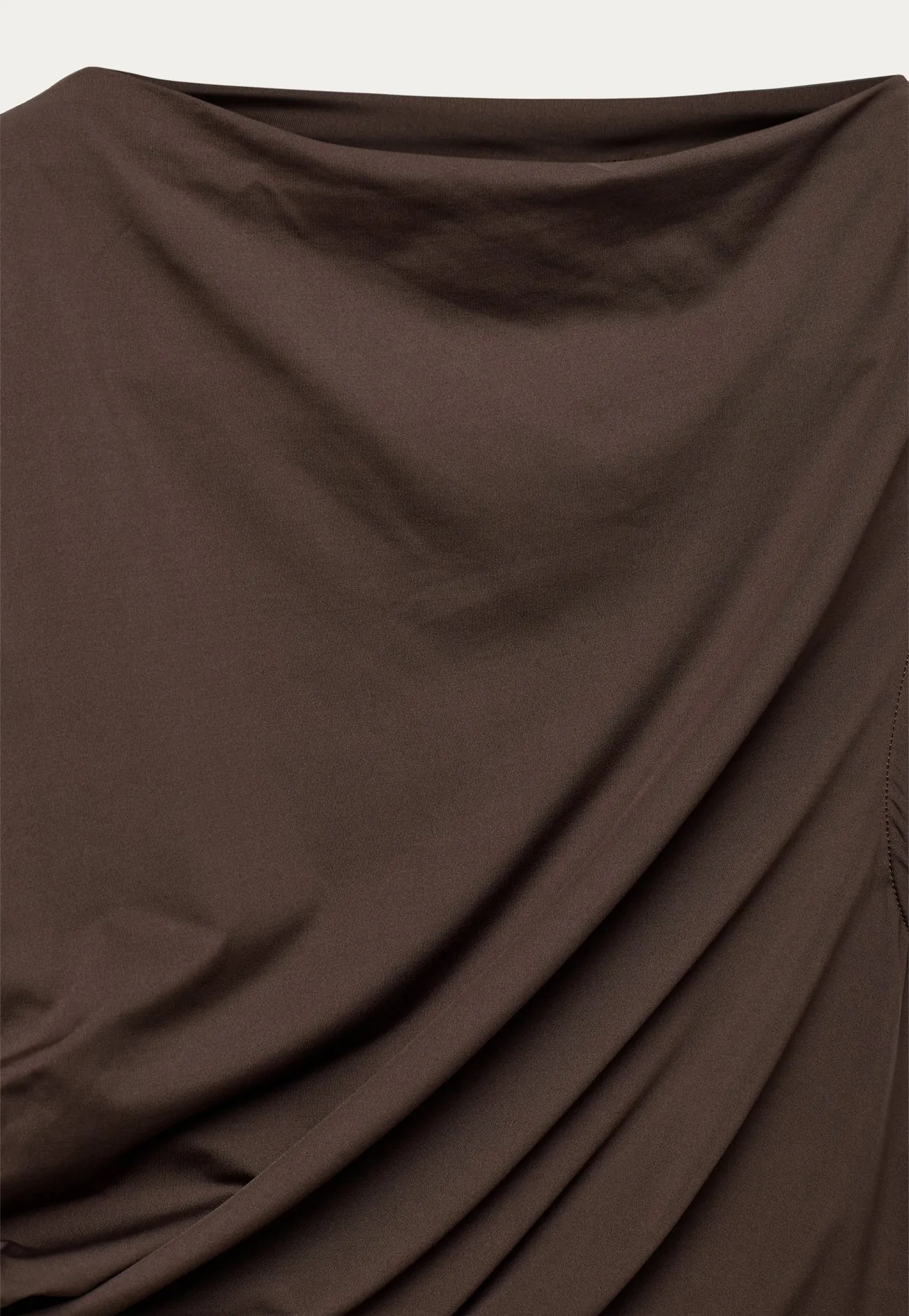 Comfy-BL Drape Top - Chocolate Martini