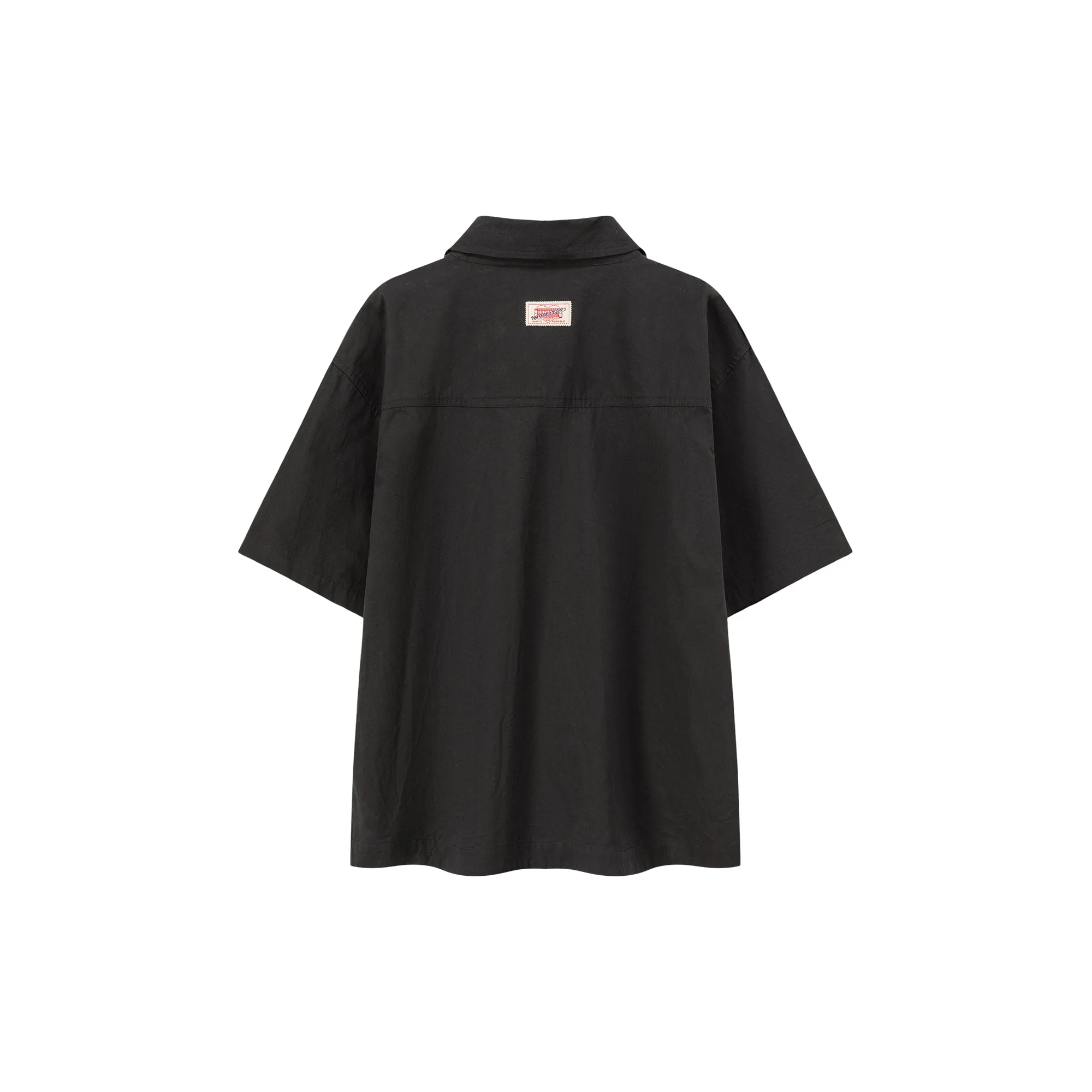 Cotton Boxy Pritned City Skyline Shirt
