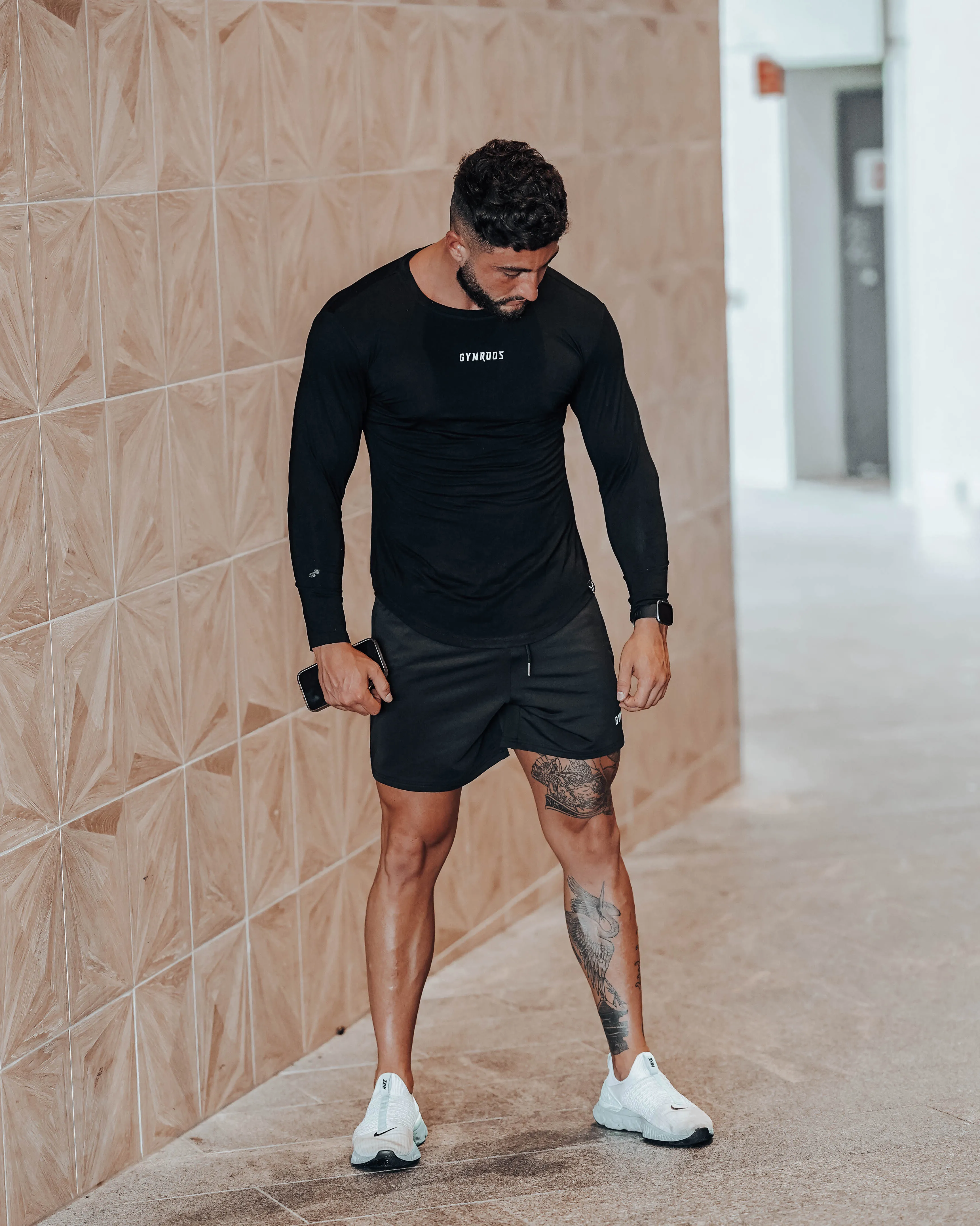 Culture Fitted Tee Long Sleeve - Black
