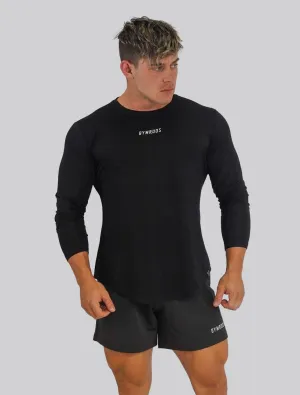 Culture Fitted Tee Long Sleeve - Black