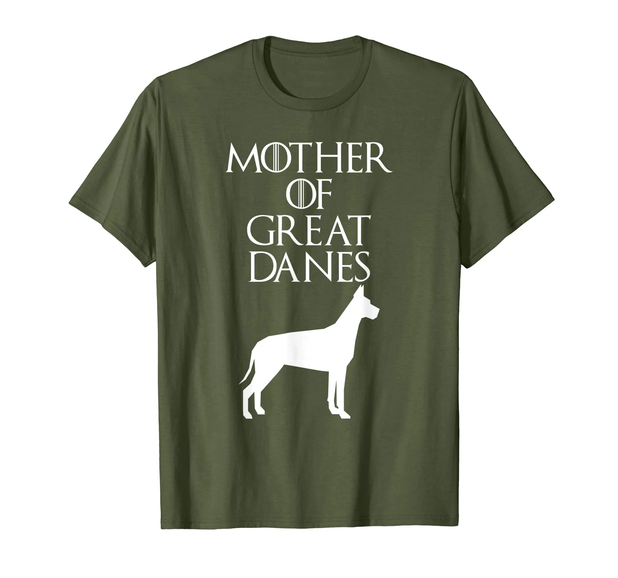 Cute &amp; Unique White Mother of Great Danes T-shirt E010656