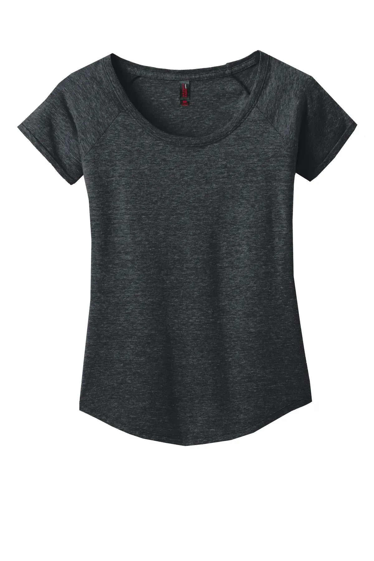 District Made Ladies Tri-Blend Scoop Tee. DM443
