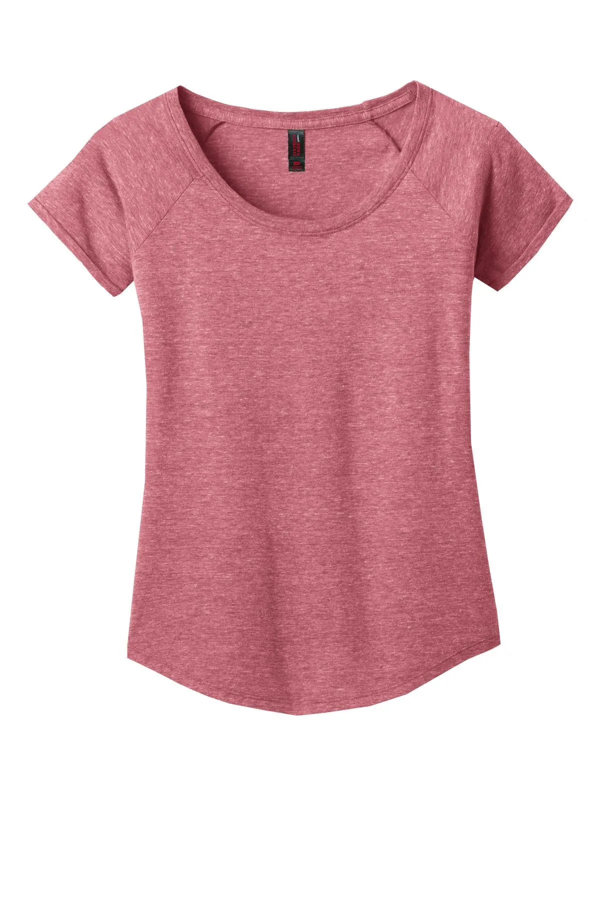 District Made Ladies Tri-Blend Scoop Tee. DM443