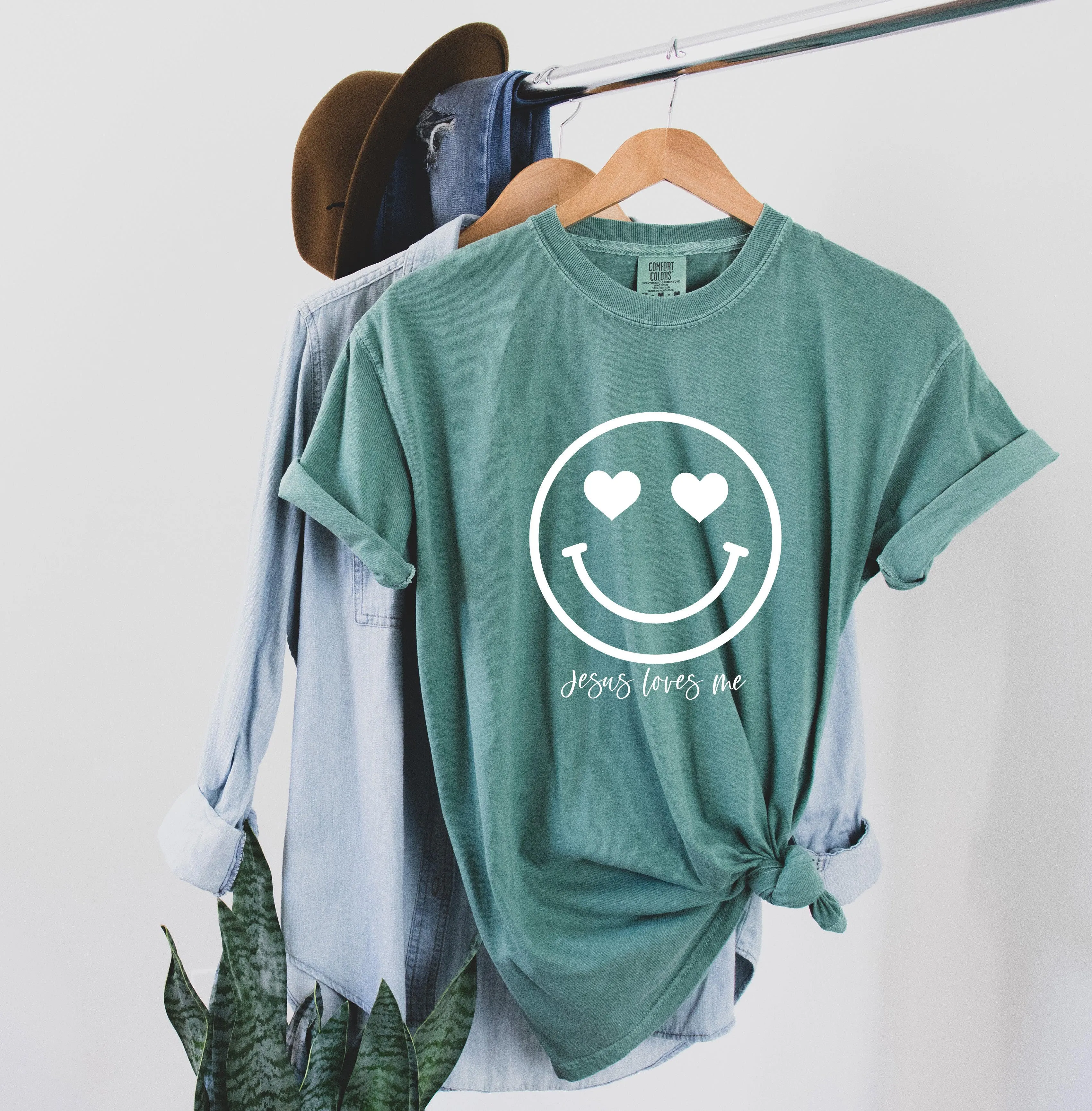 Easter Heart Smile Comfort Colors T Shirt
