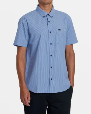 Endless Seersucker Short Sleeve Woven Shirt - Cool Blue