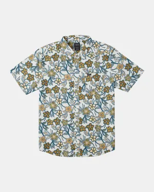 Evening Floral Shirt - Silver Bleach