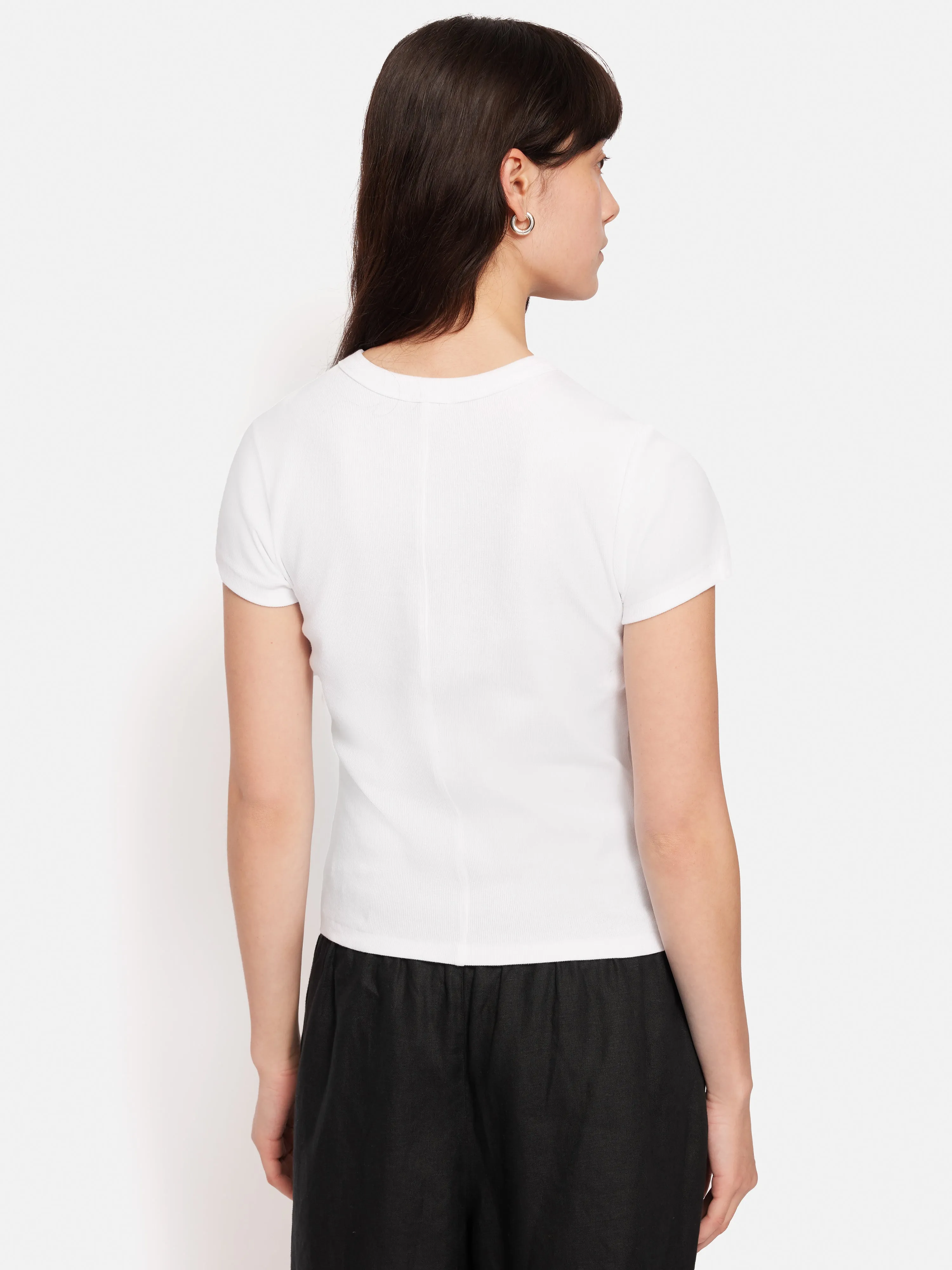 Fine Cotton Baby Tee | White