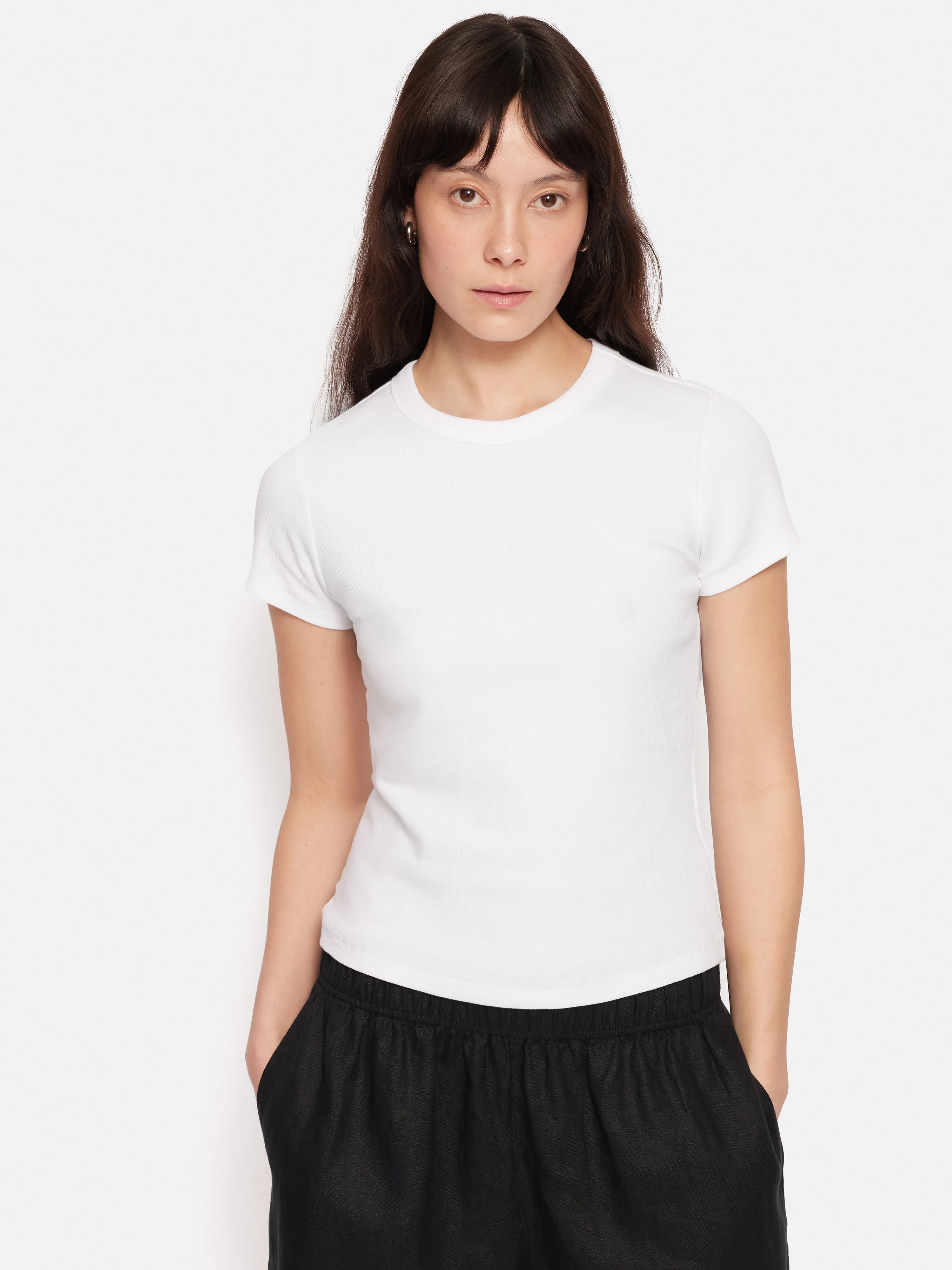 Fine Cotton Baby Tee | White