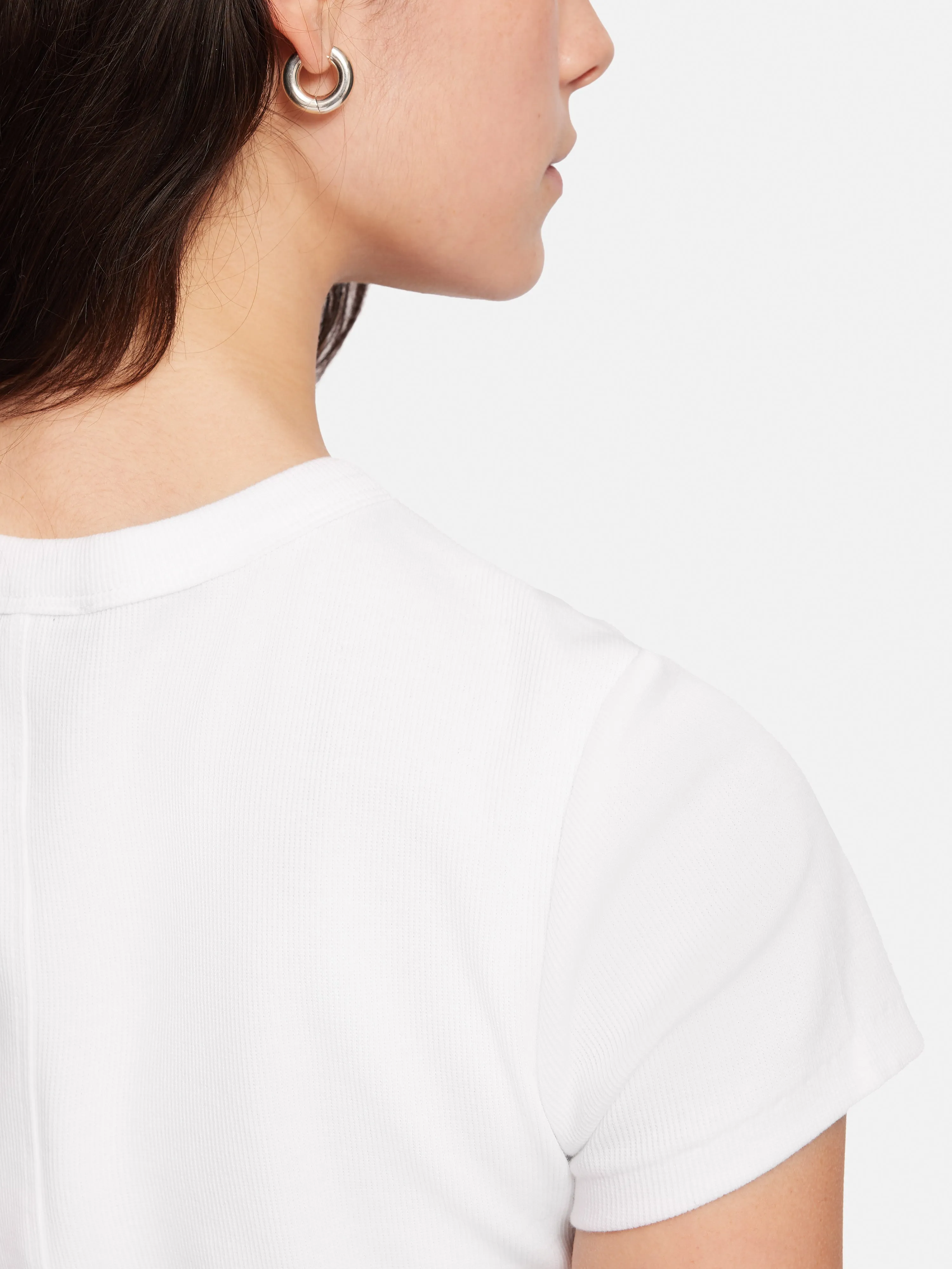 Fine Cotton Baby Tee | White