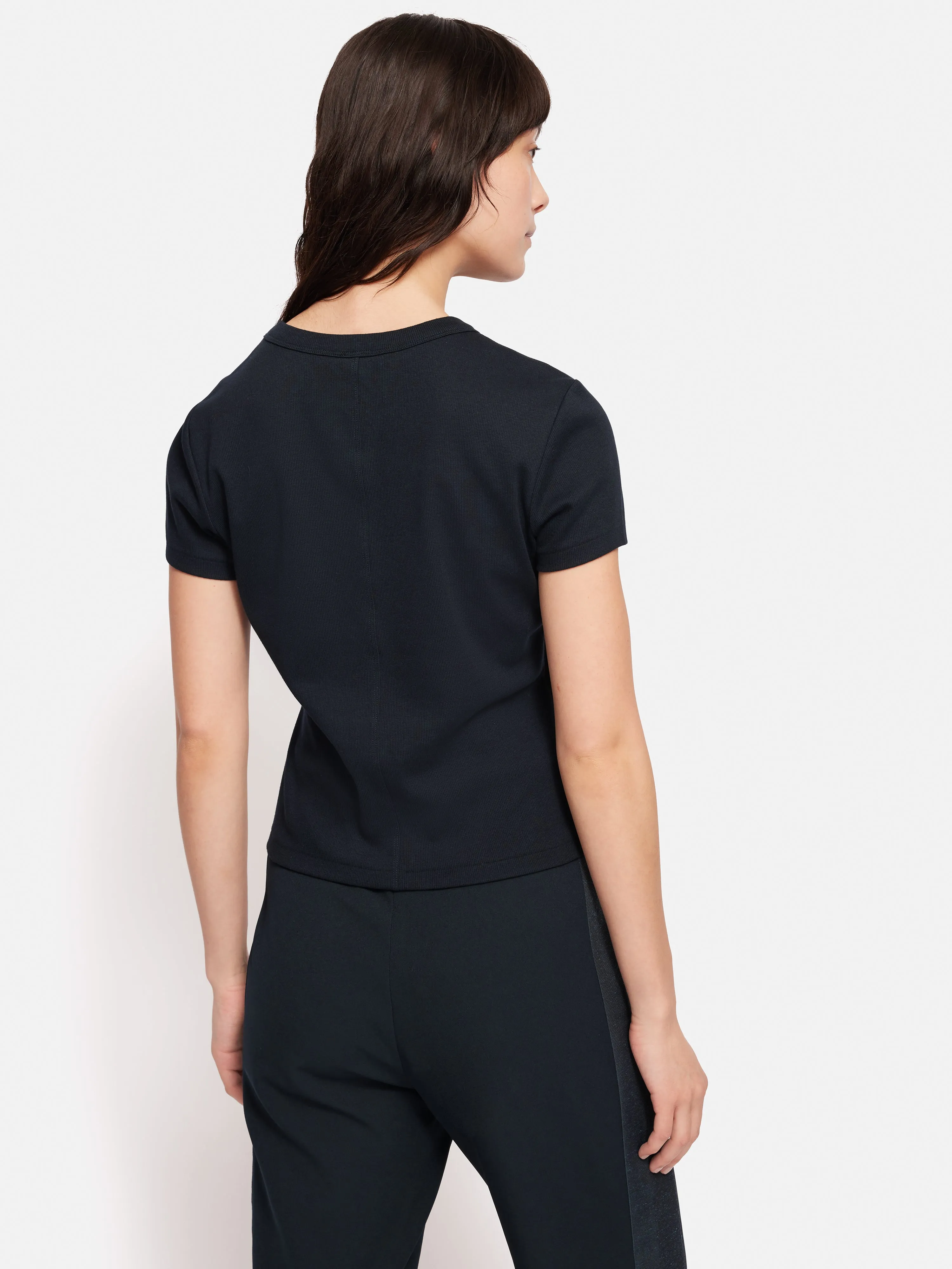 Fine Cotton Tee | Navy