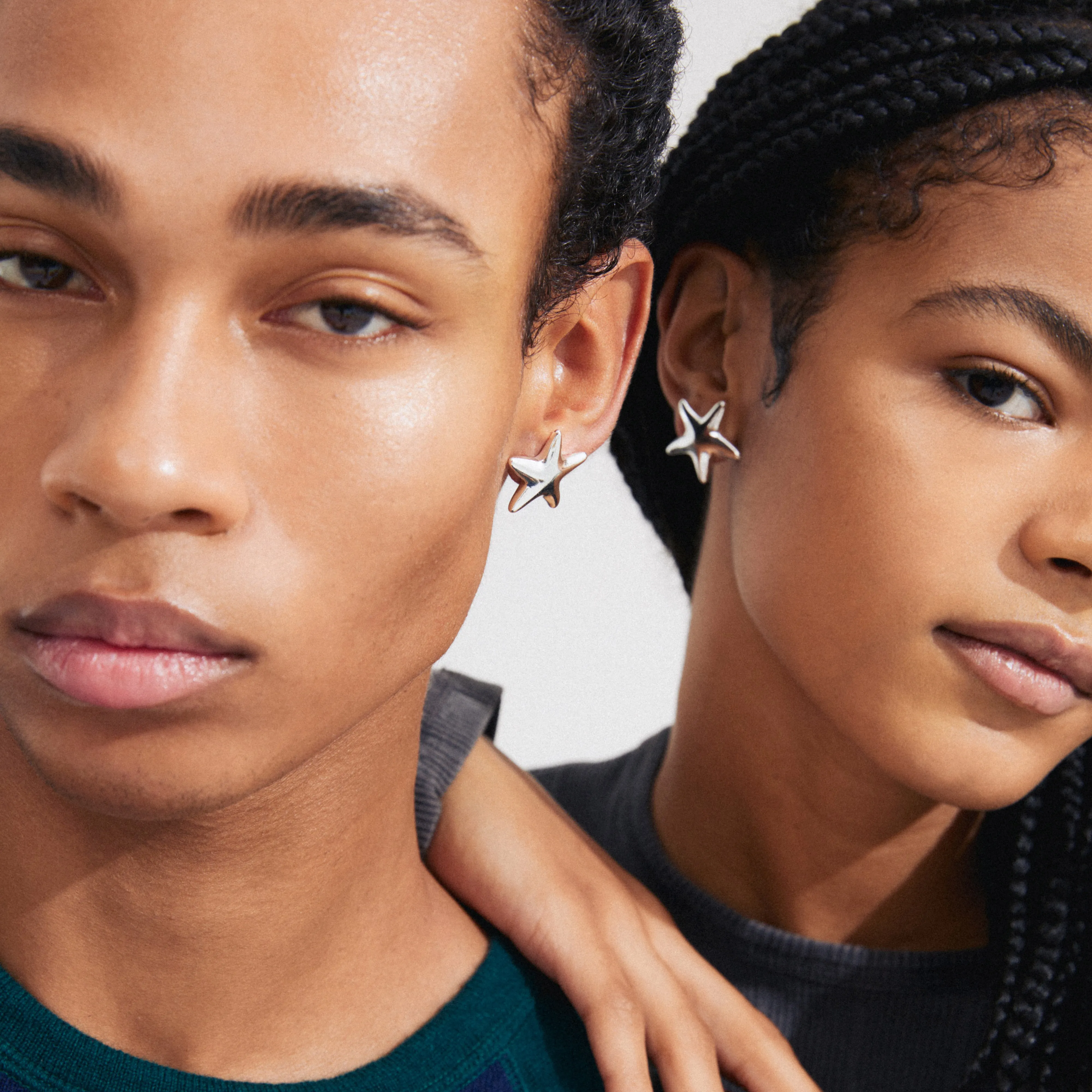 FORCE earrings silver-plated