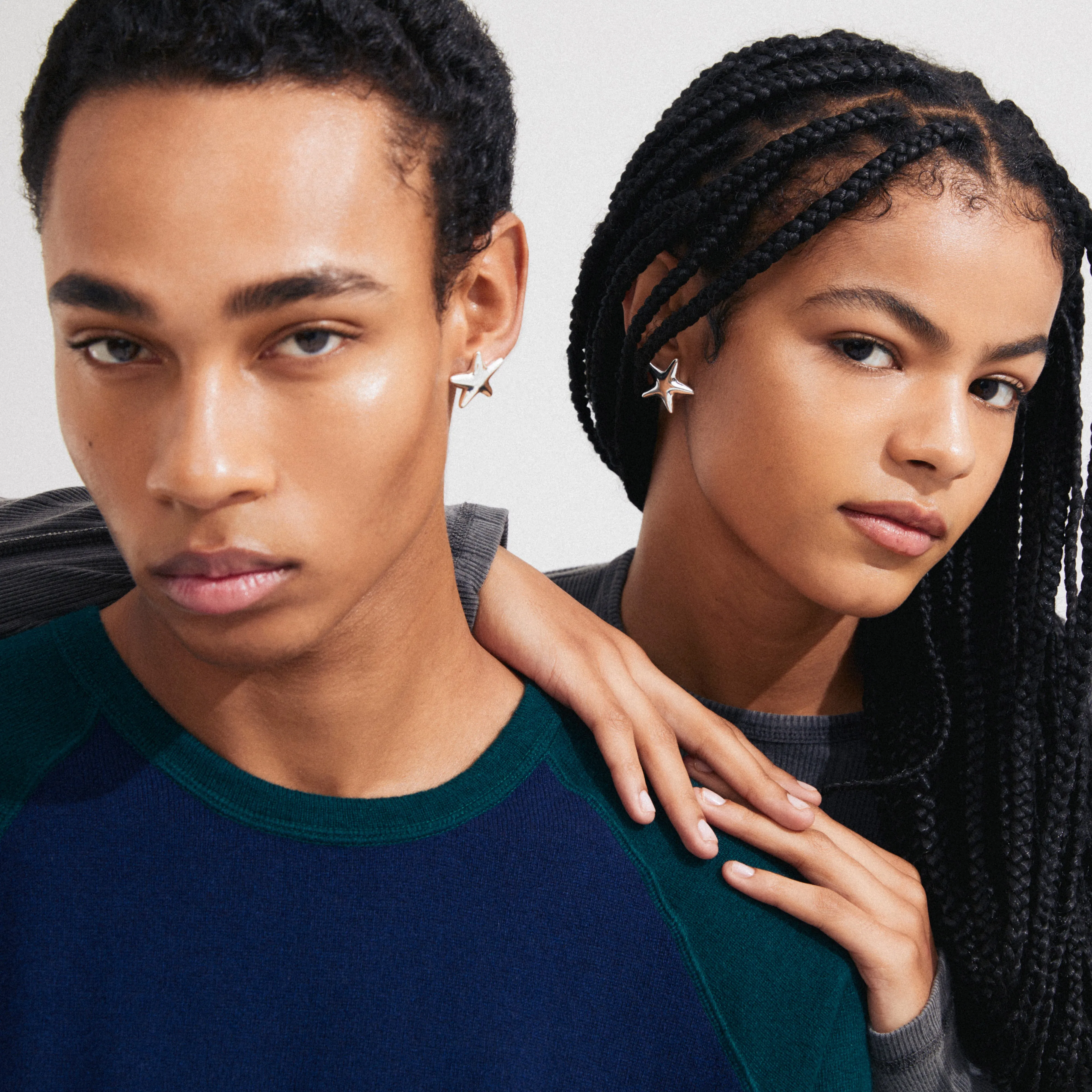 FORCE earrings silver-plated