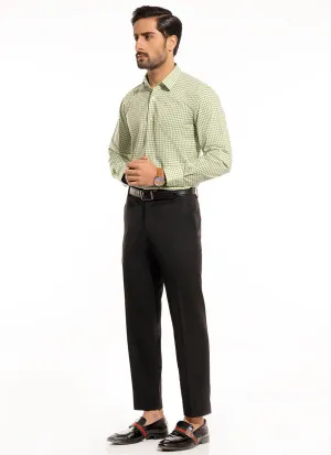 Formal Shirt - Supernova Green Mini Checks