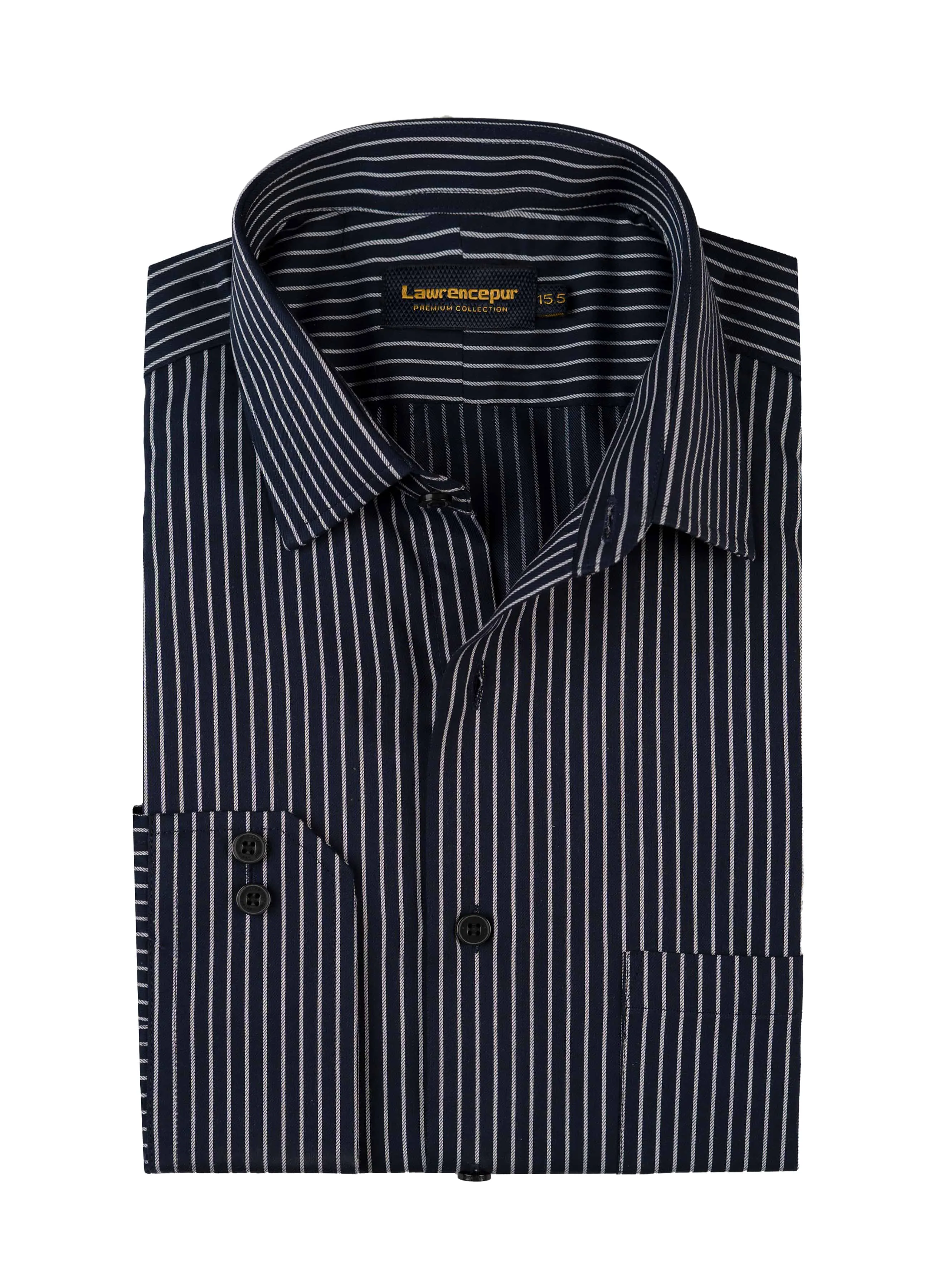 Formal Shirt - Supernova Navy Blue Stripes