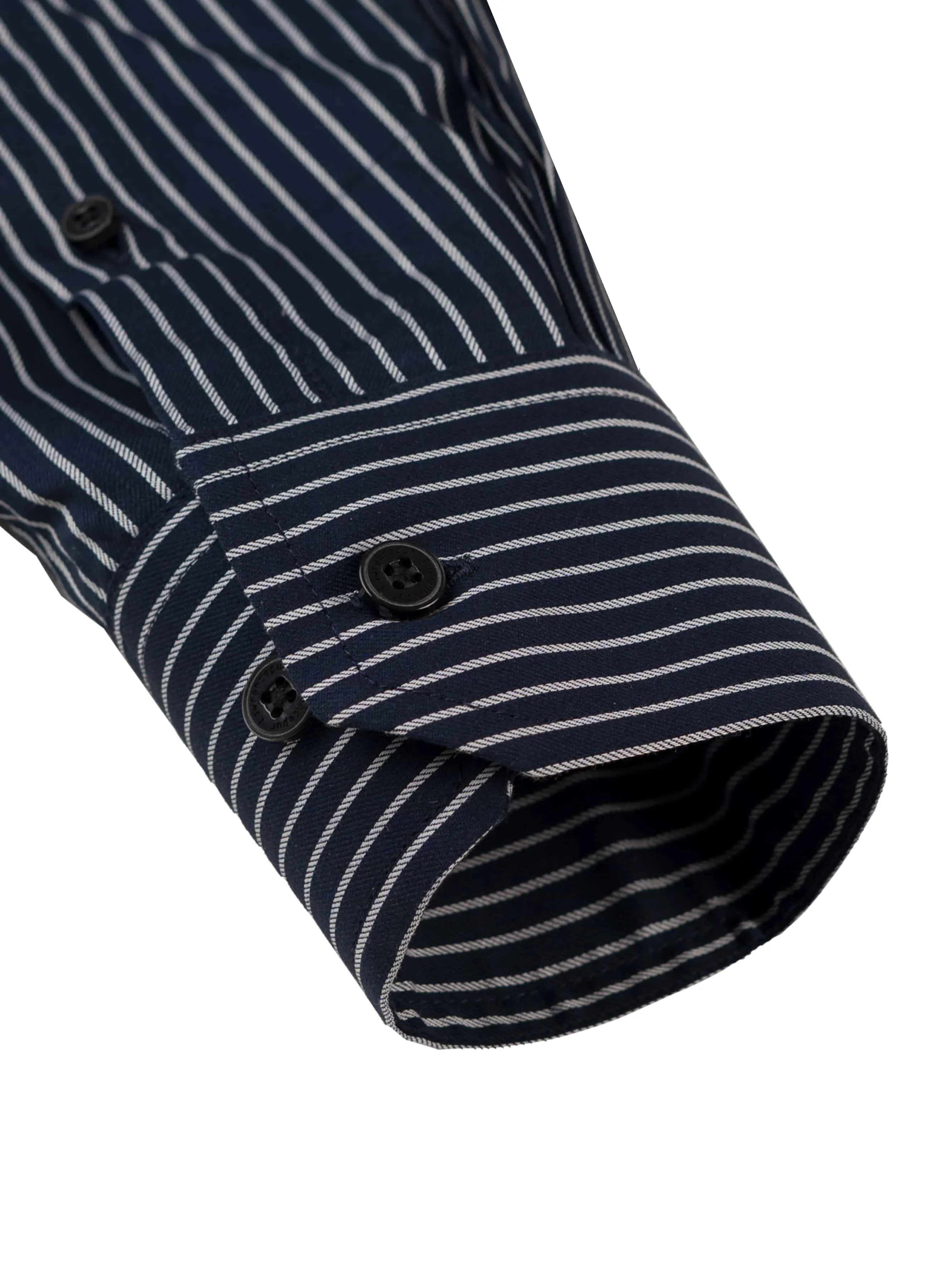 Formal Shirt - Supernova Navy Blue Stripes