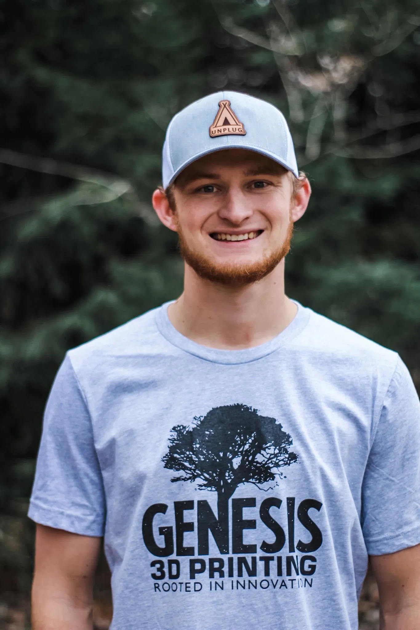Genesis 3D Printing Short-Sleeve Unisex-Light Grey T-Shirt