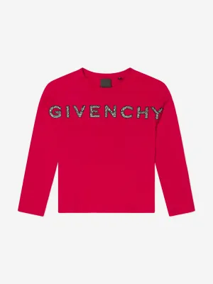 Givenchy Girls Long Sleeve Logo T-Shirt