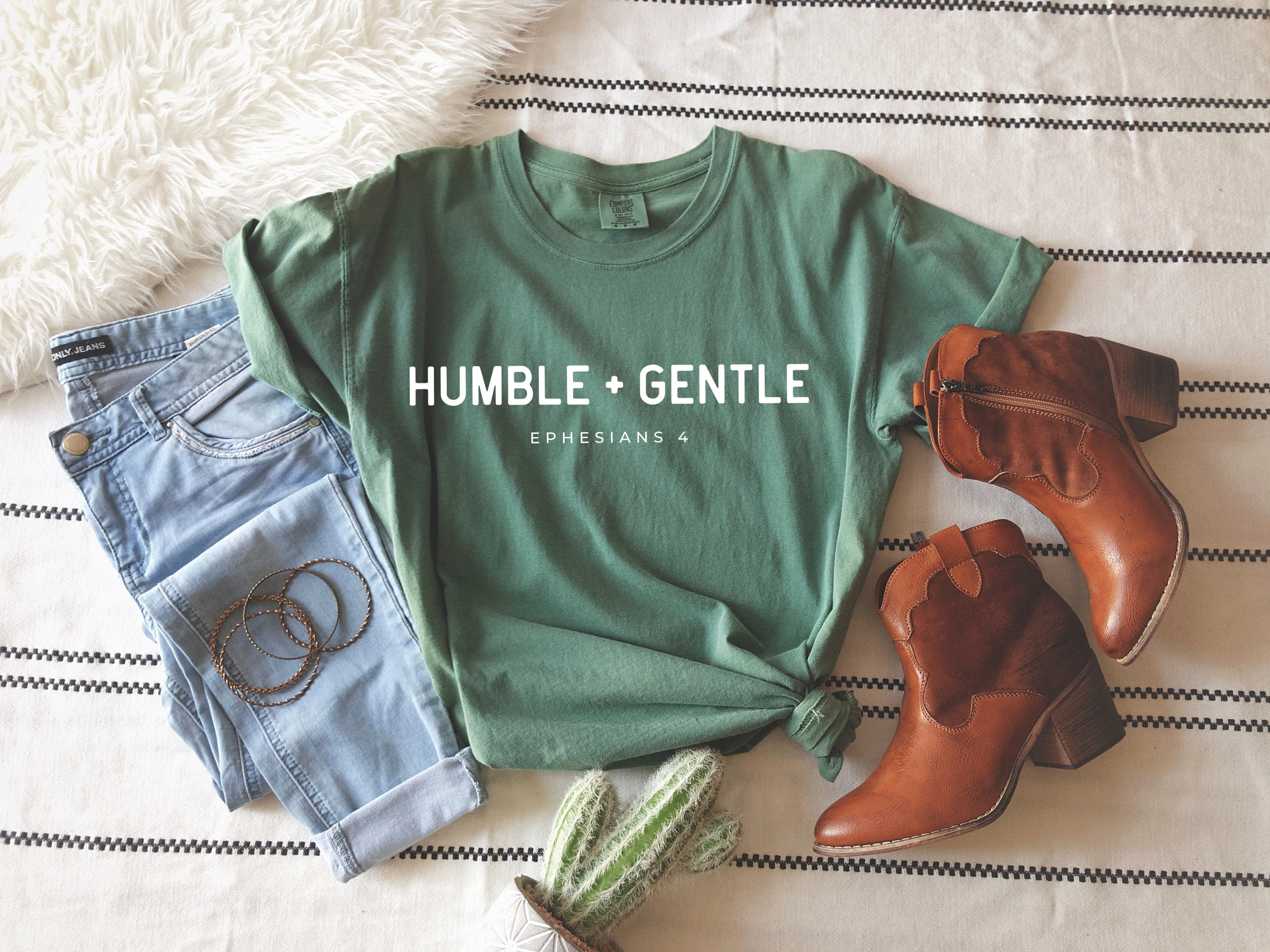 Humble   Gentle Be Kind Christian Comfort Colors T Shirt