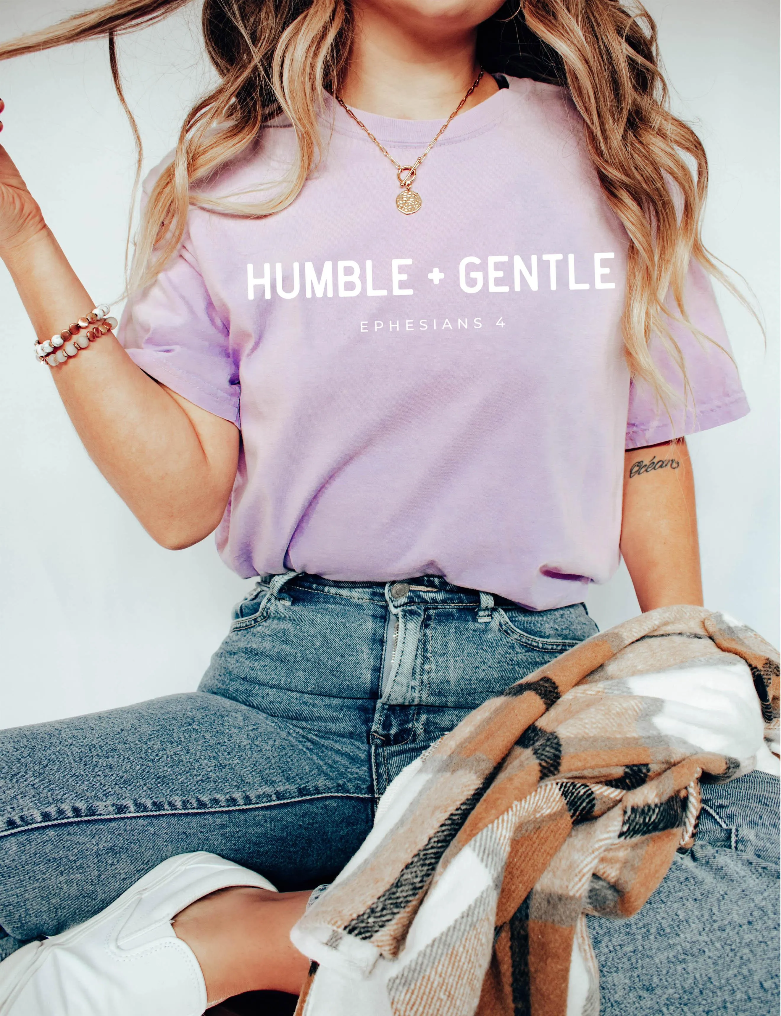 Humble   Gentle Be Kind Christian Comfort Colors T Shirt