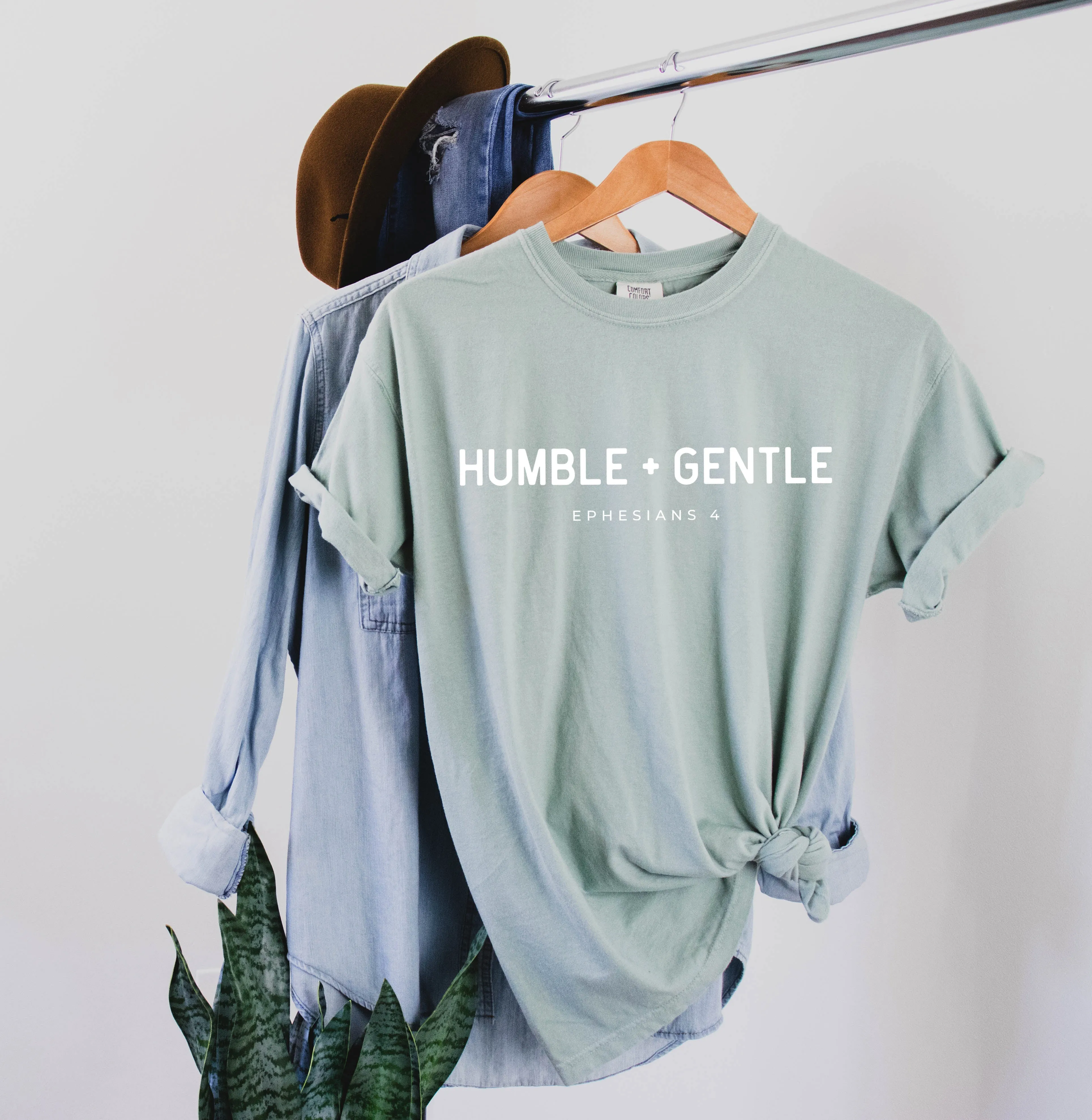 Humble   Gentle Be Kind Christian Comfort Colors T Shirt