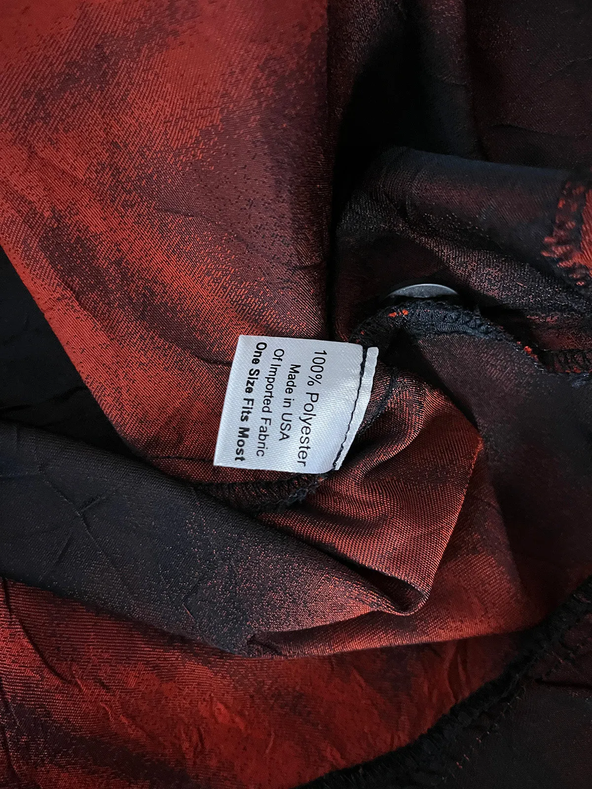 ITEMZ Open Size Red & Black Crinkle Shirt
