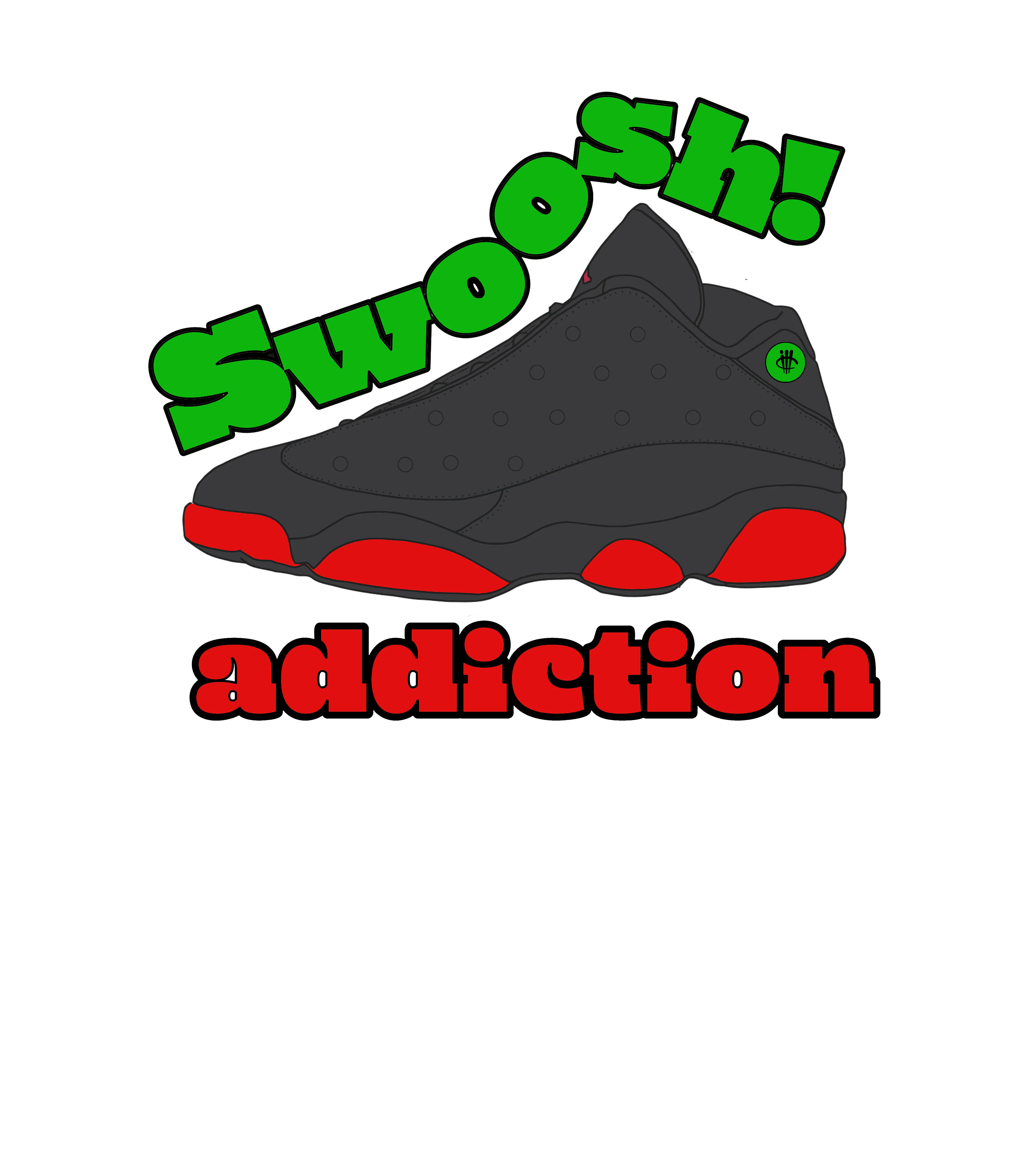 Jordan 13 Playoffs - Pine Green T-Shirt (swoosh addiction)