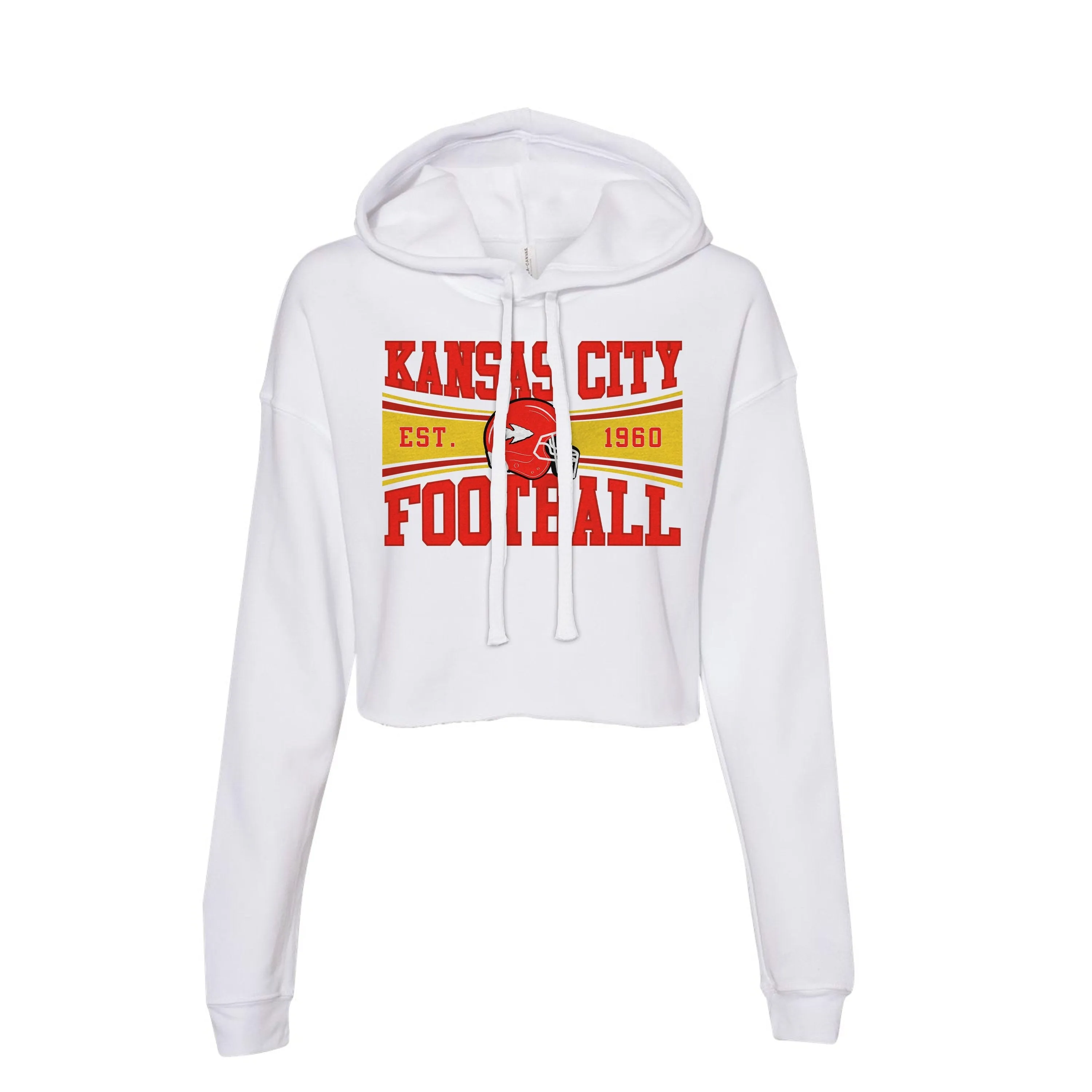 kansas city football crop hoodie perfect city streetwear kansas city pride football kansas city red and yellow football hoodie