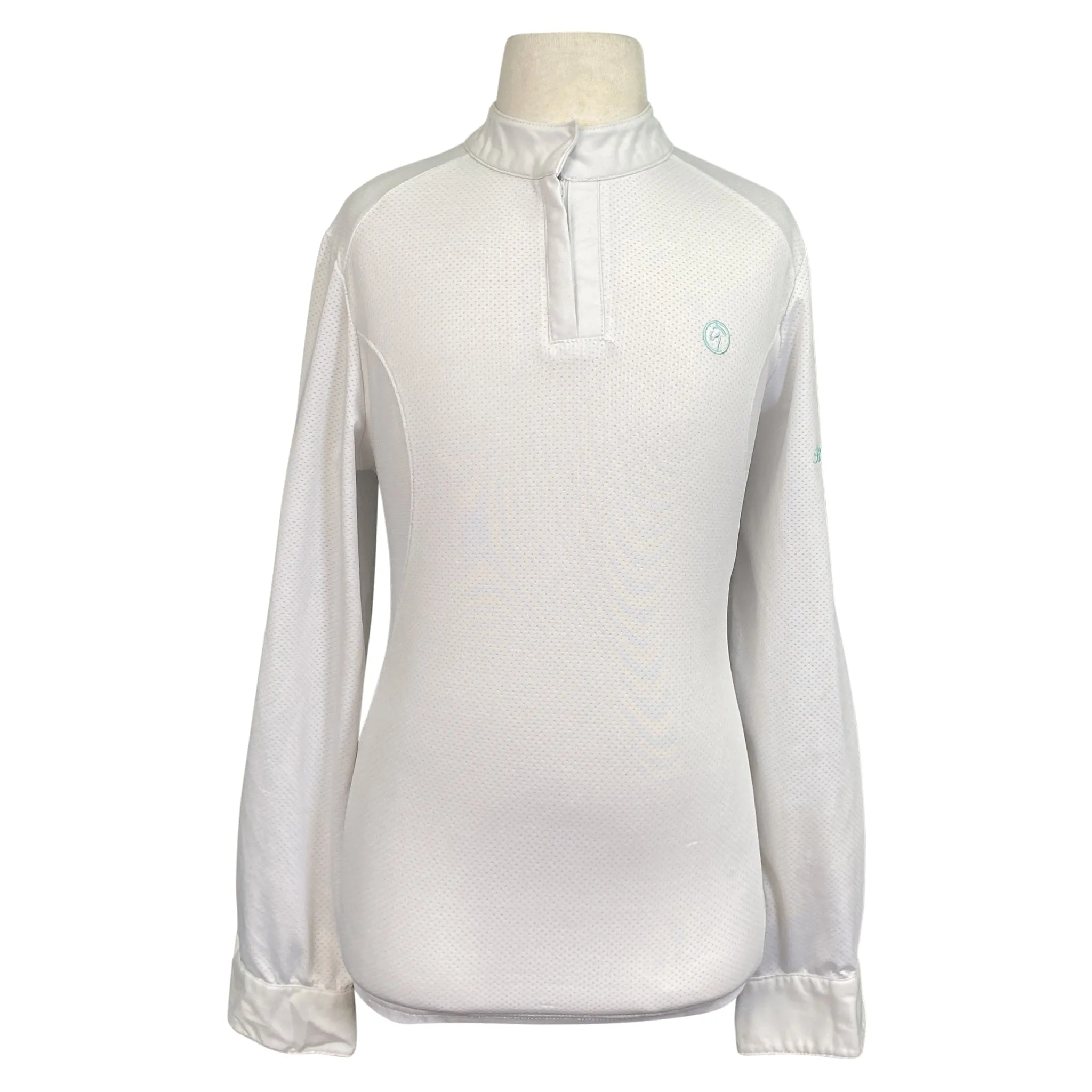 Kathryn Lily Competition Shirt in White - Children's Large