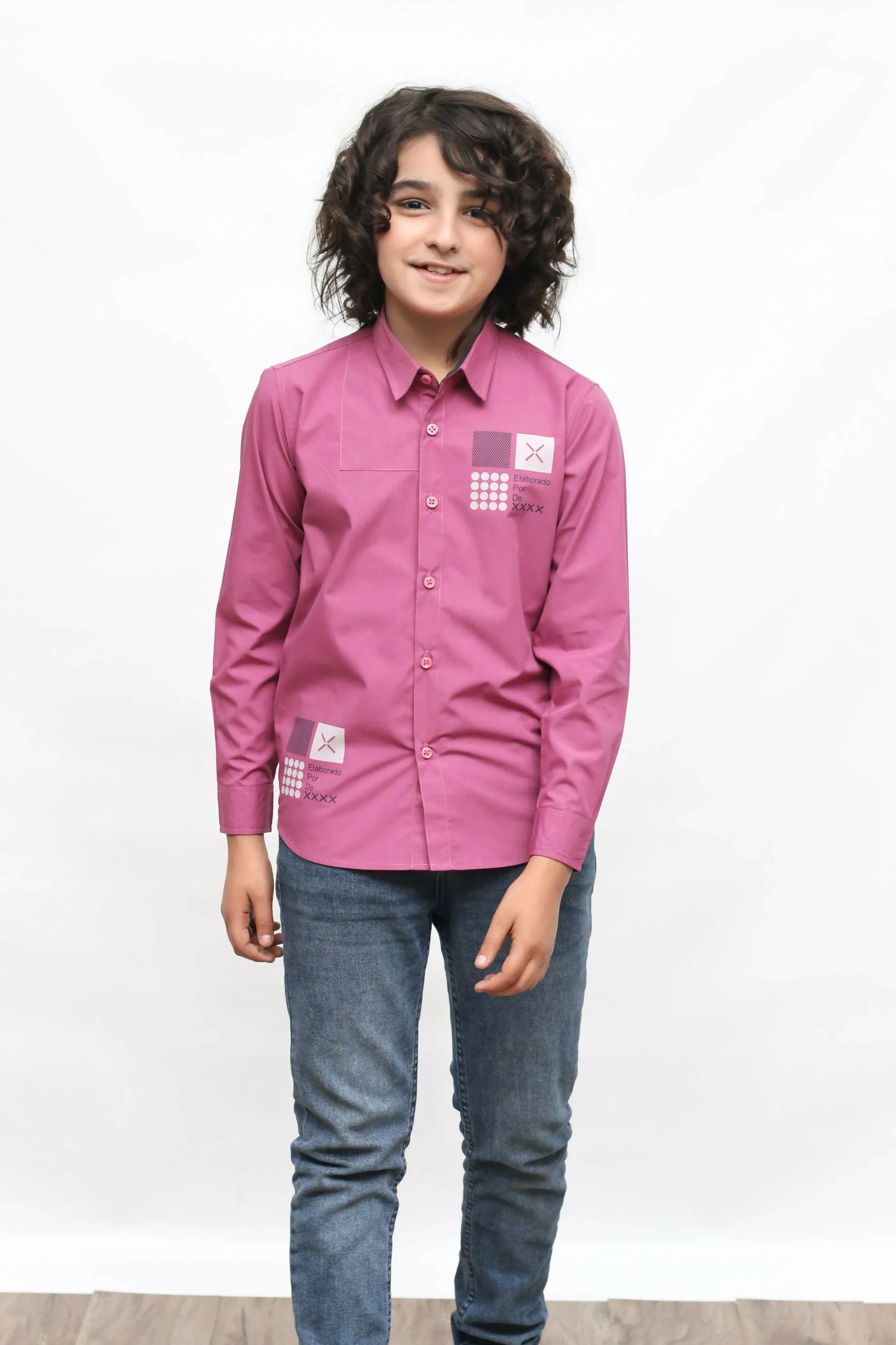 KID'S LIGHT PURPLE CASUAL SHIRT