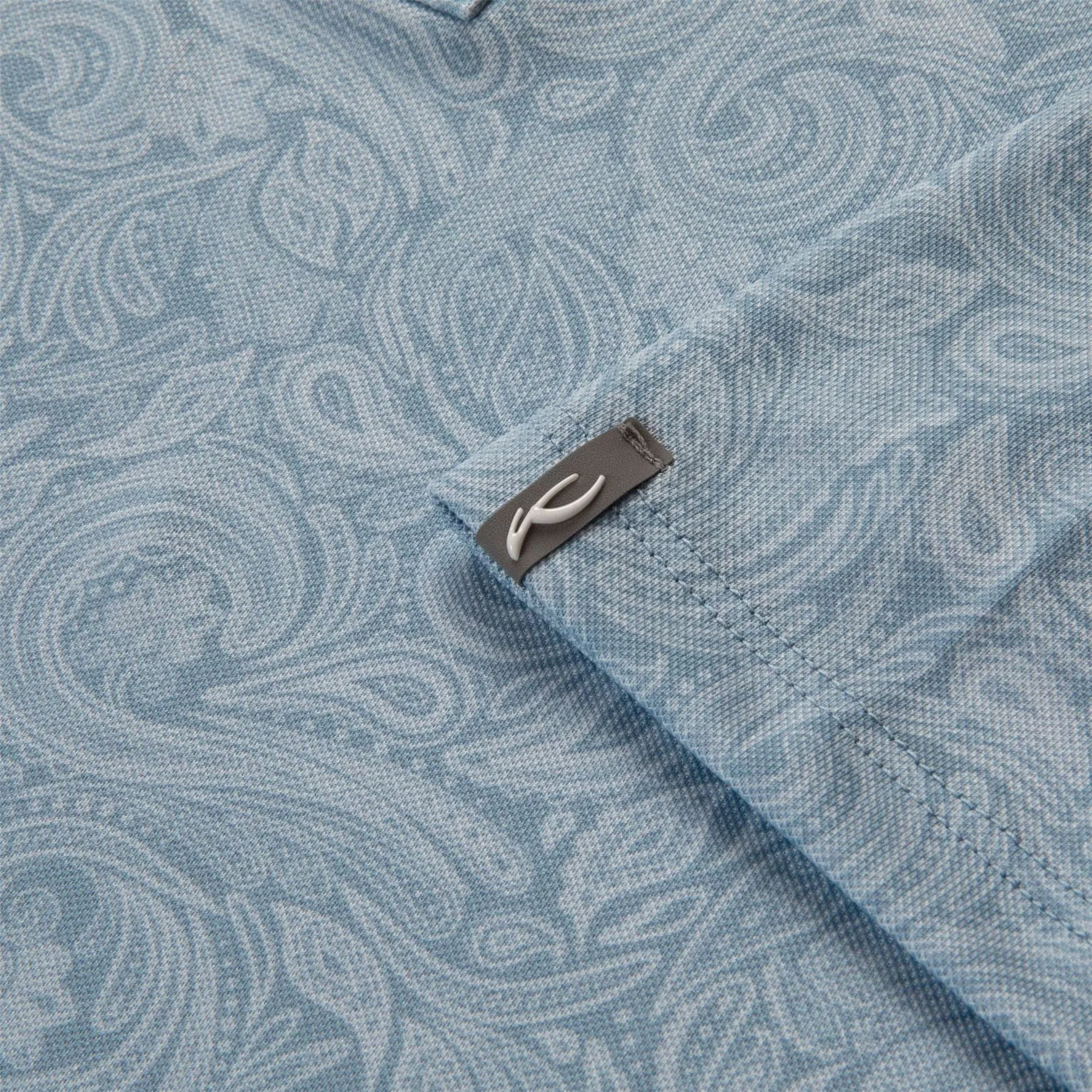 Lance Printed Polo Neptune/Blue Fog - AW24