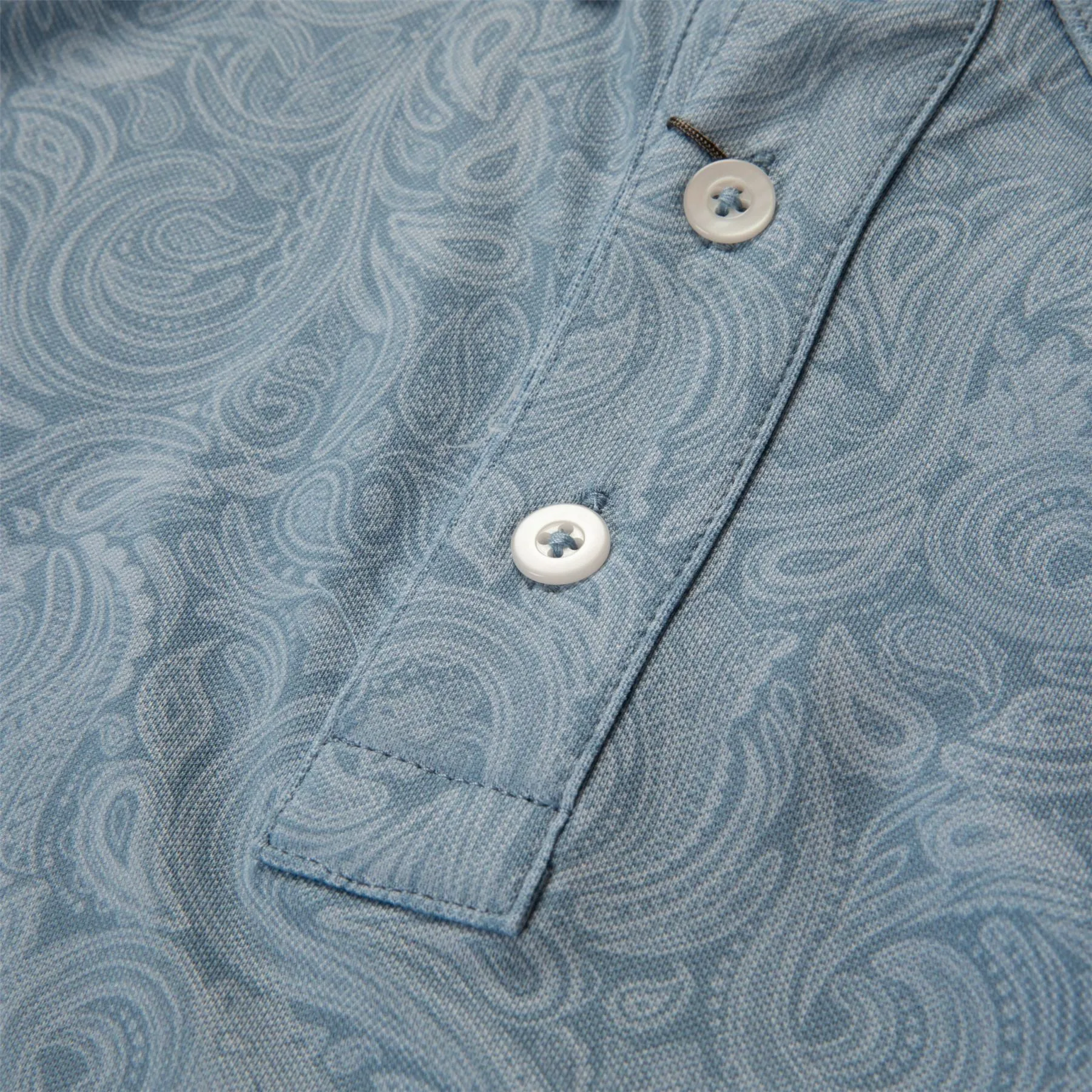 Lance Printed Polo Neptune/Blue Fog - AW24