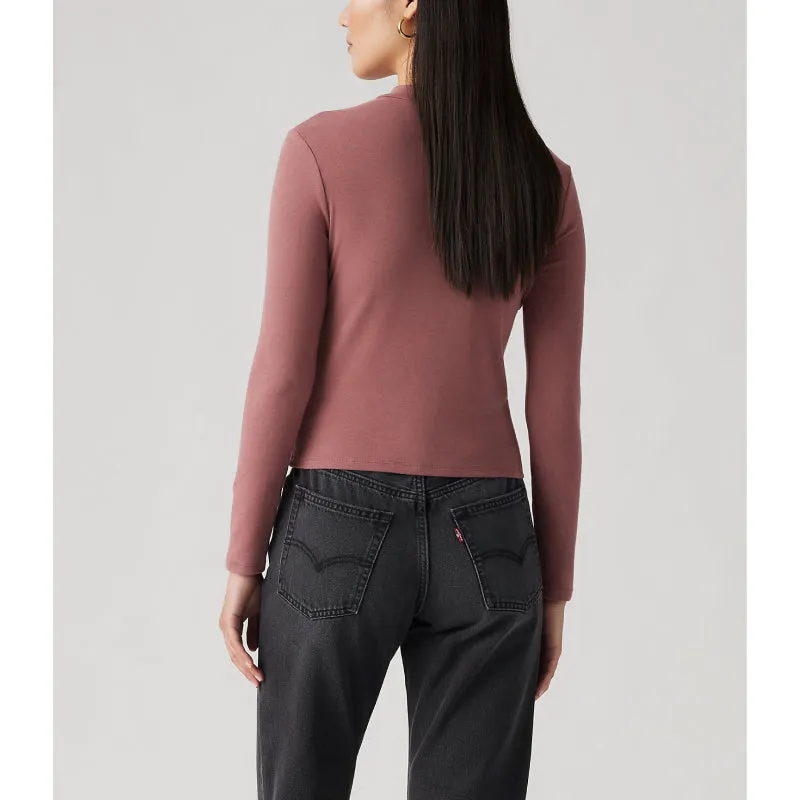 Levi Effortless Long Sleeve Top - PLUM PERFECT