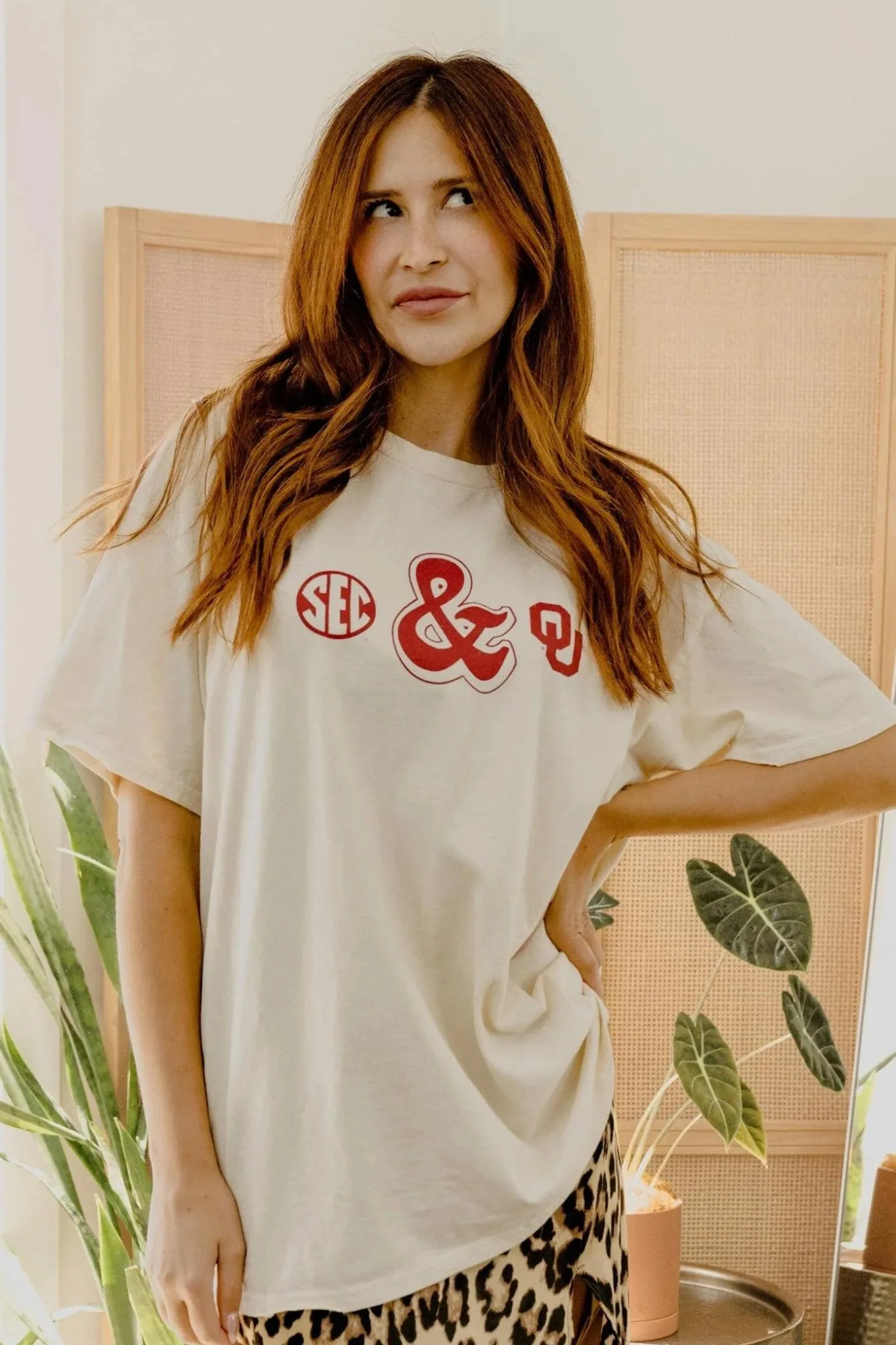 LivyLu: OU Oklahoma Sooners/SEC Ampersand Thrifted Tee