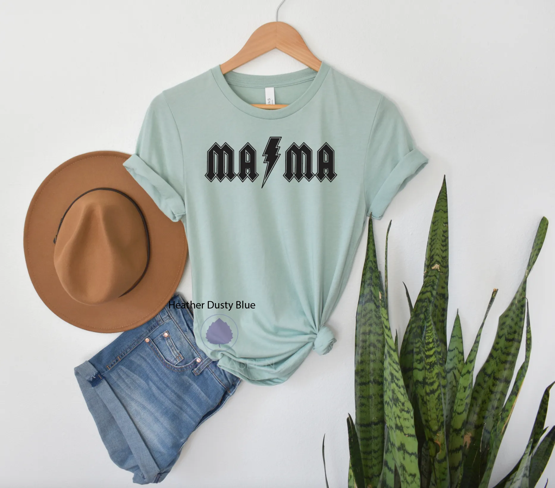 Mama Shirt with Floral Accents Tee