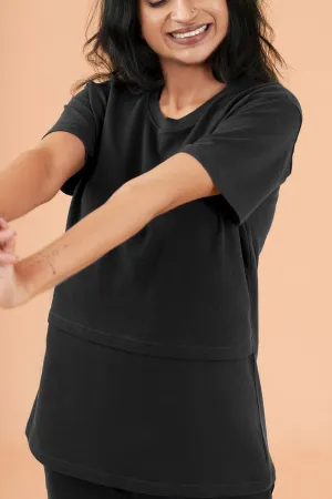 Materniy Solid Colour Nursing T-shirts