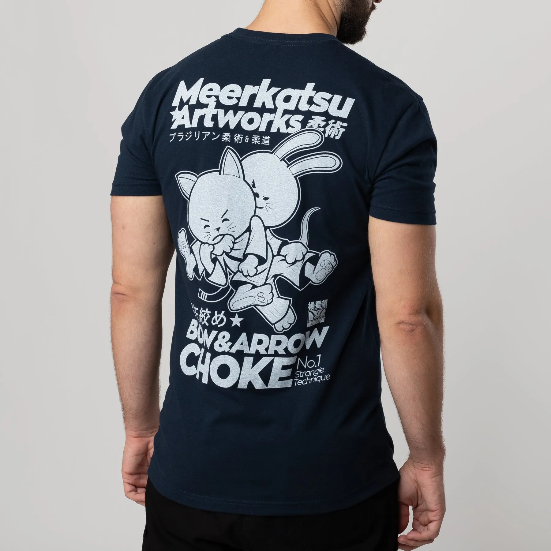 Meerkatsu Bow & Arrow Choke T-Shirt - Midnight Navy