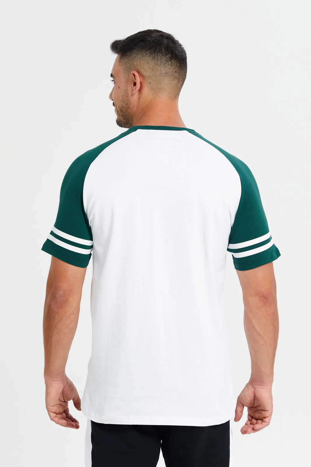 Men Green Active T-Shirt