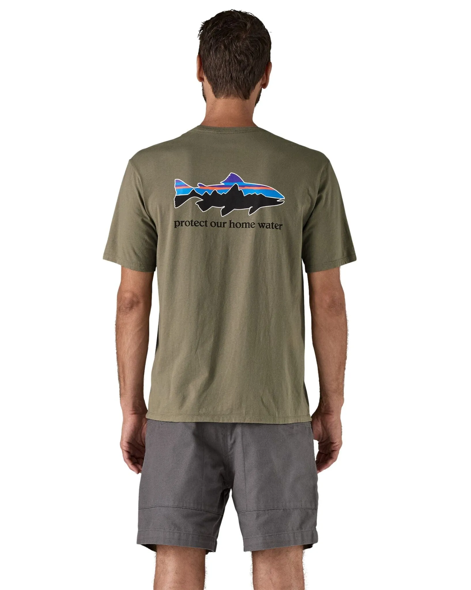 Men's Home Water Trout Organic T-Shirt