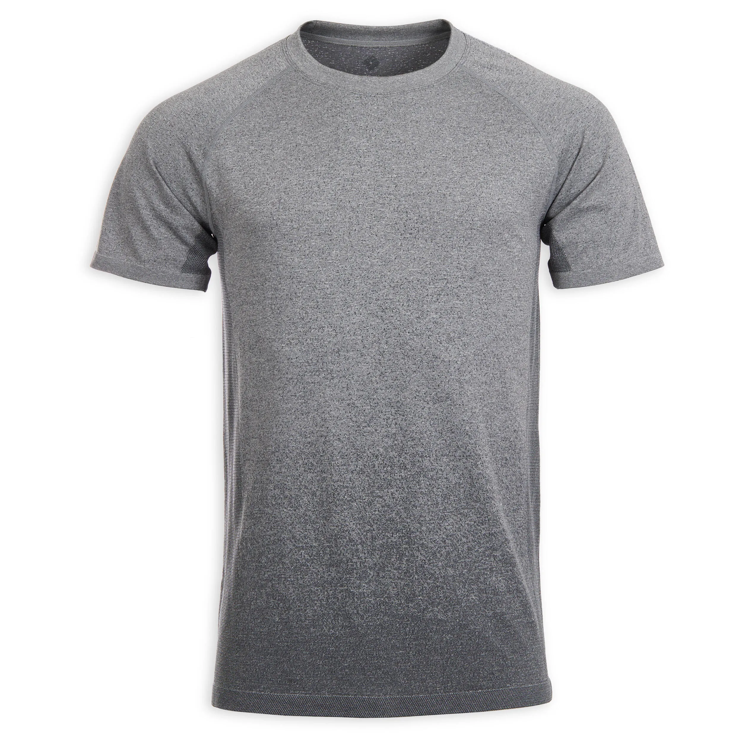 Men's Seamless Dynamic Yoga T-shirt - Light Gray KIMJALY blue-gray/black